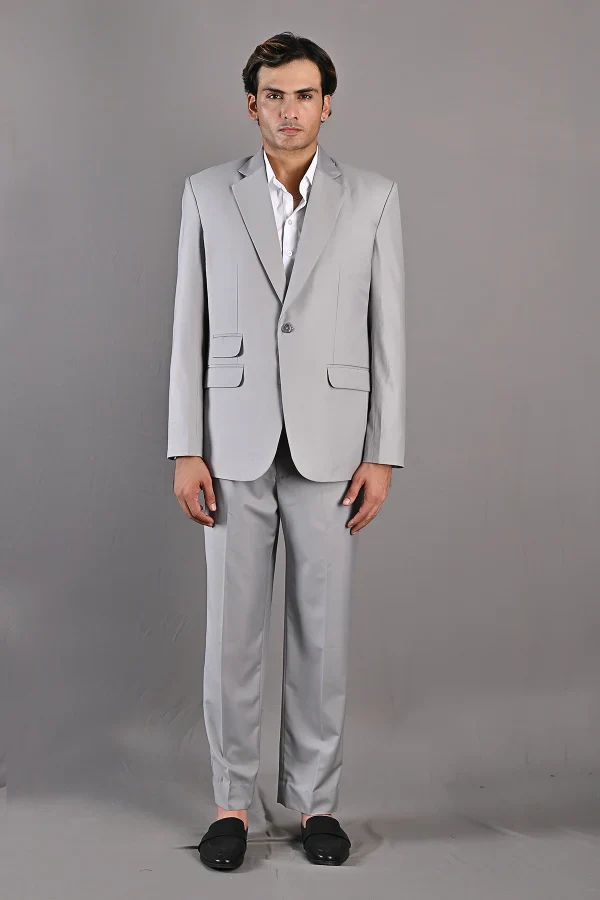 AARON - GREY SUIT JACKET SET - Image 2