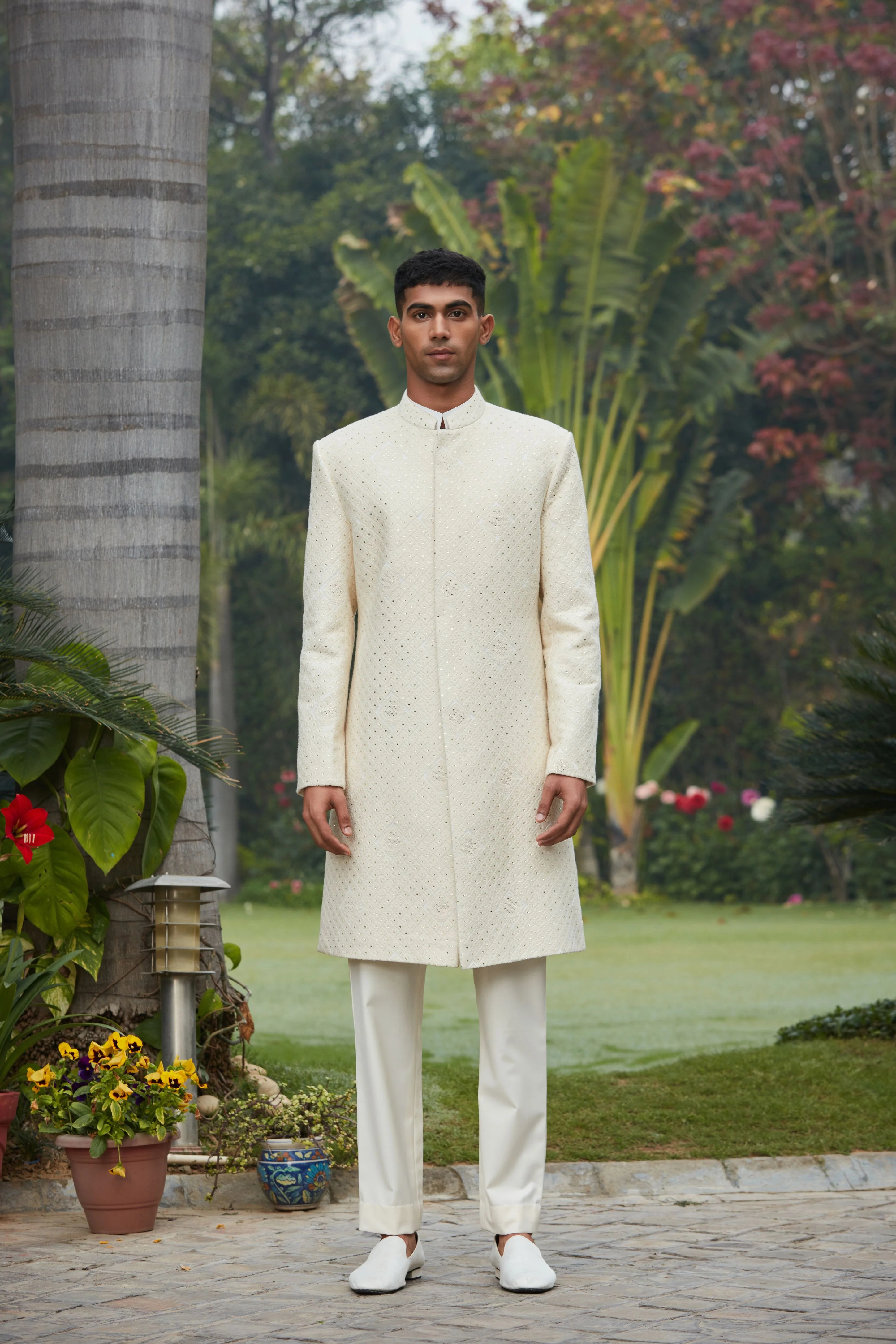 Adyat Achkan Jacket With Kurta Set - Image 3