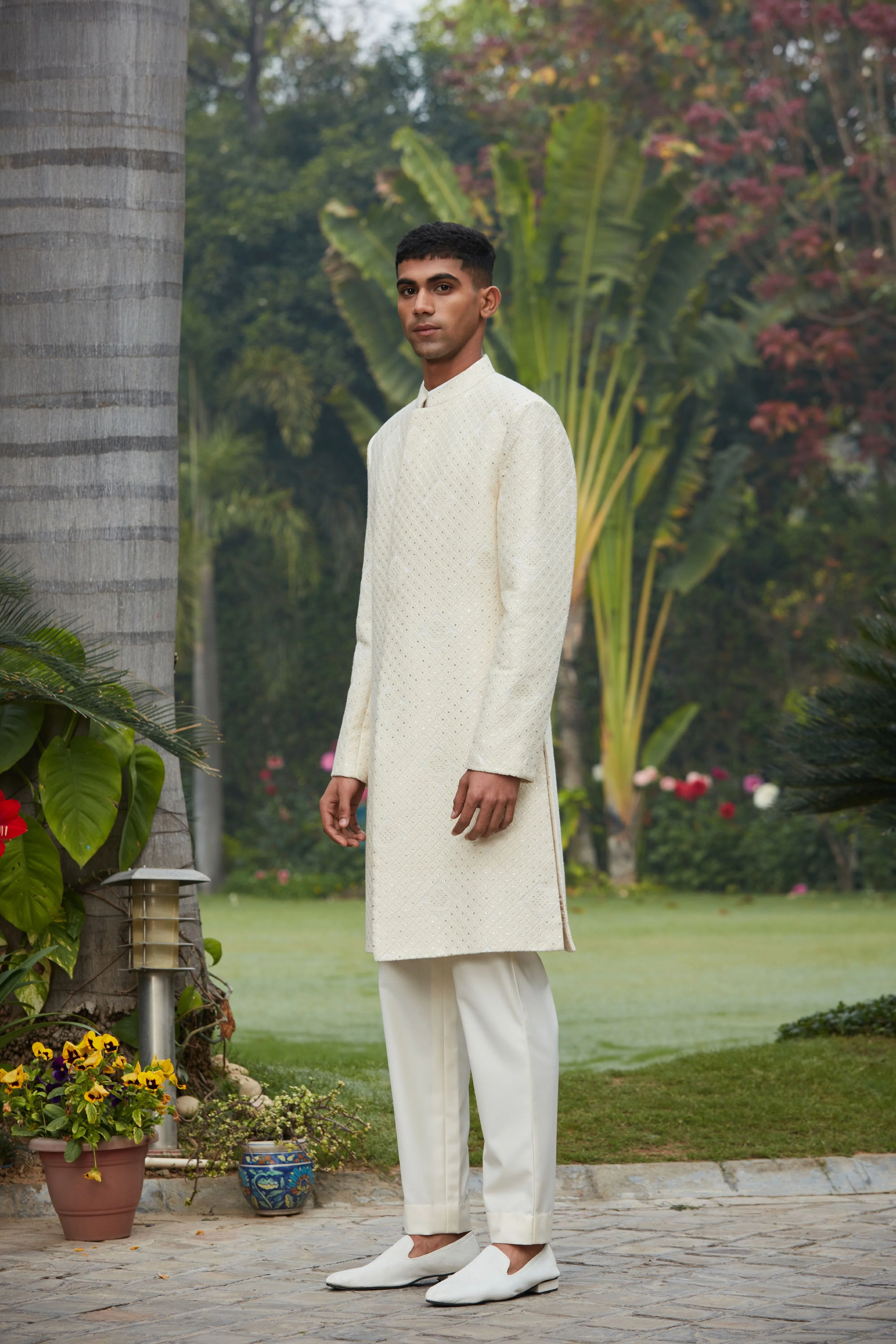 Adyat Achkan Jacket With Kurta Set - Image 4