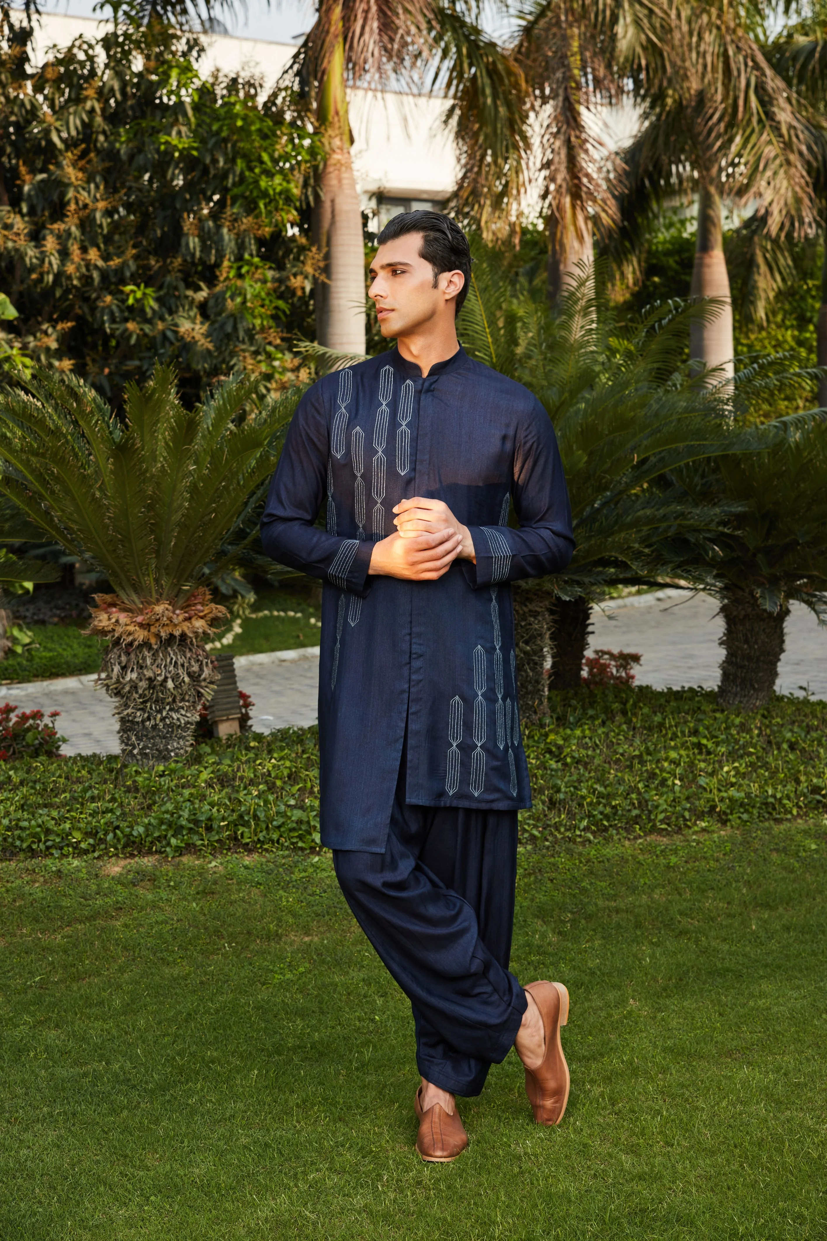 Amin Open Kurta with Salwar Set - Image 2