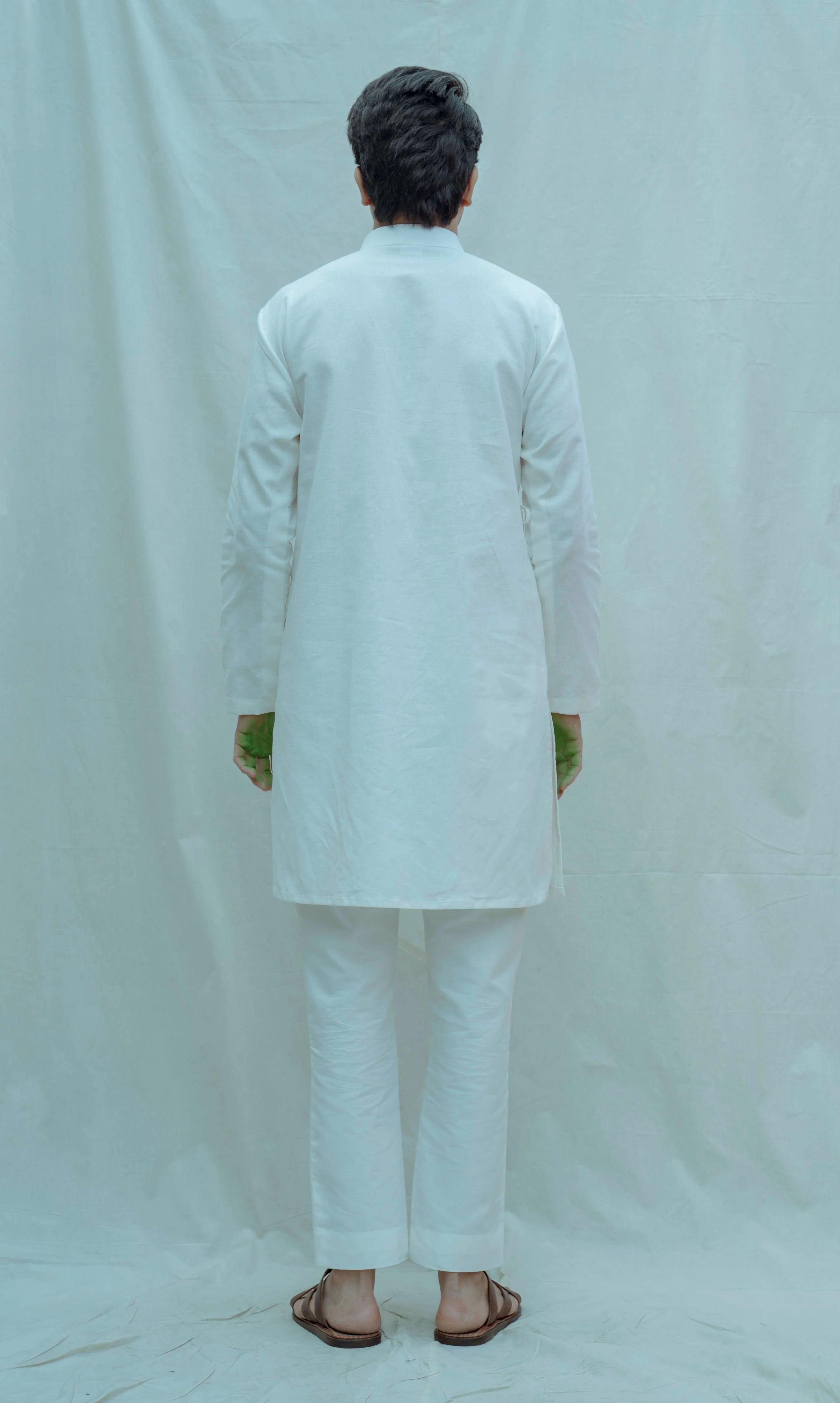 Angrakha - Off White Kurta Set - Image 2