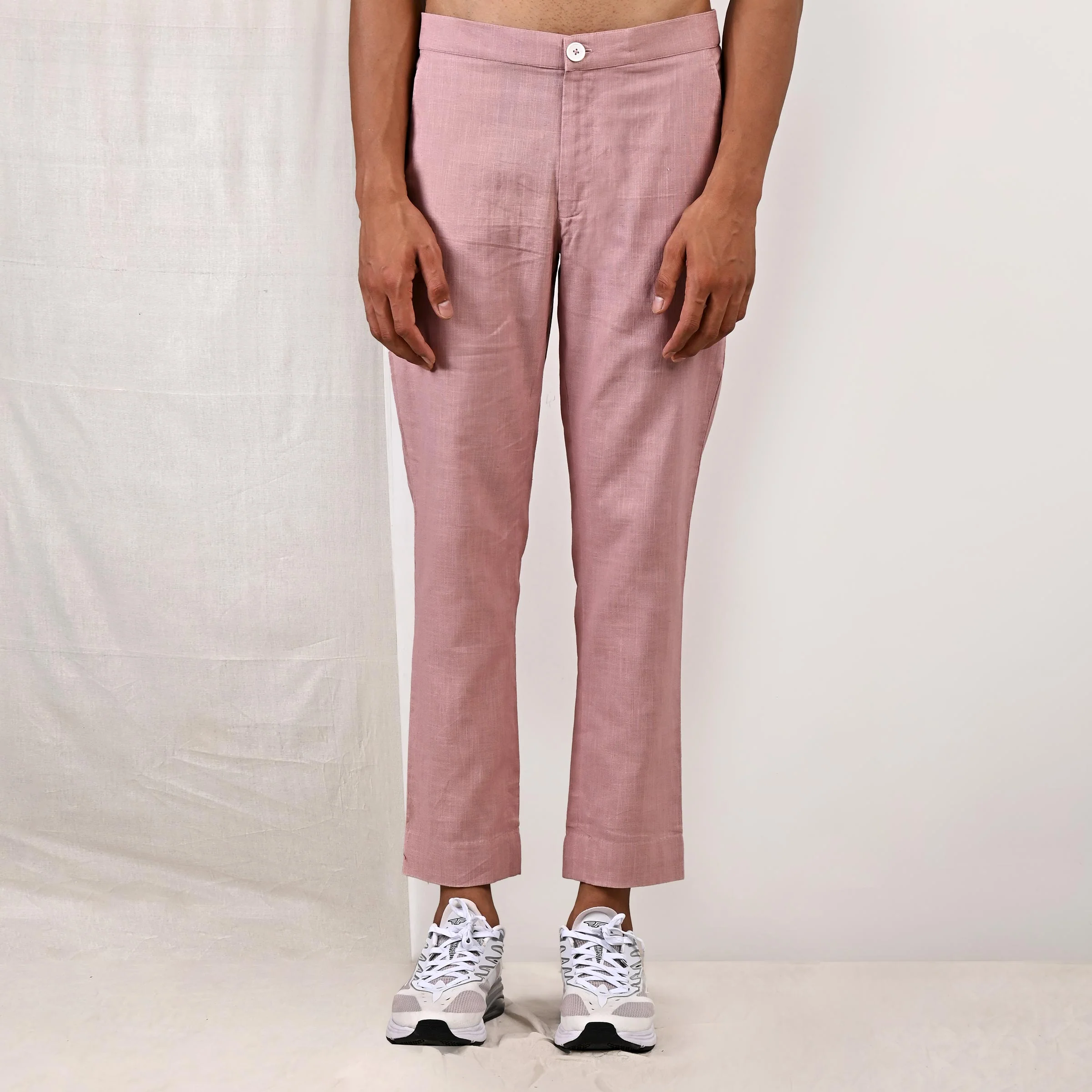 Averitt - Mauve Asymmetrical Shirt Kurta with Pant Set - Image 6
