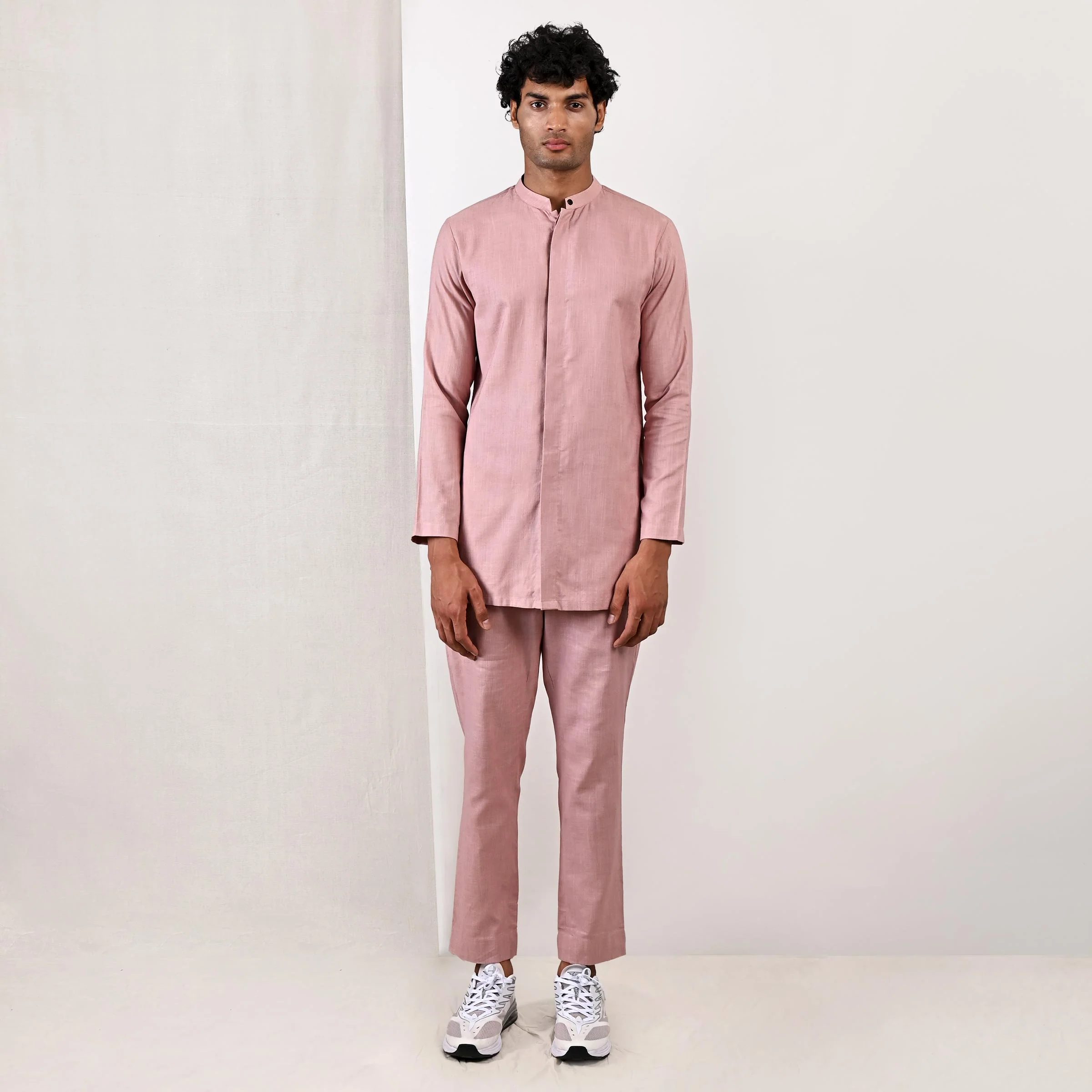 Barclay - Mauve Short Kurta with Pant Set