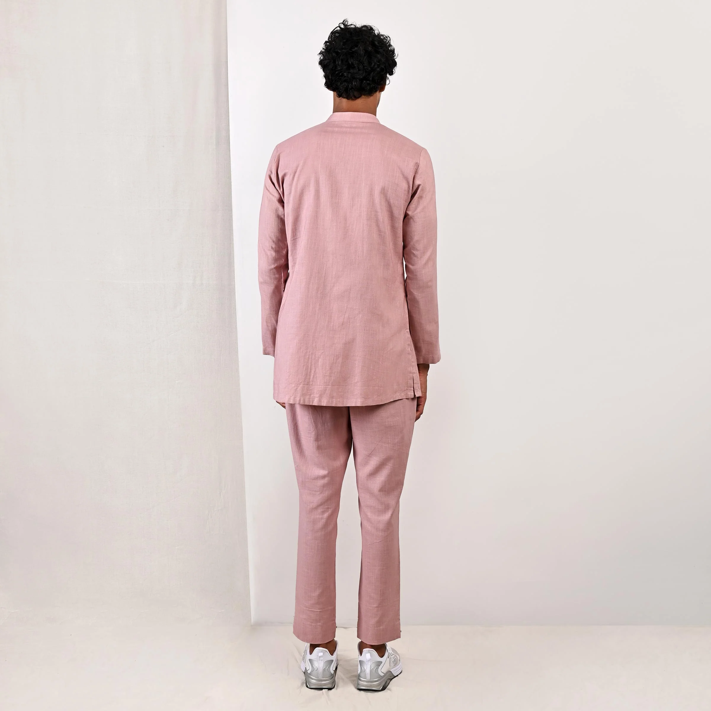 Barclay - Mauve Short Kurta with Pant Set - Image 4