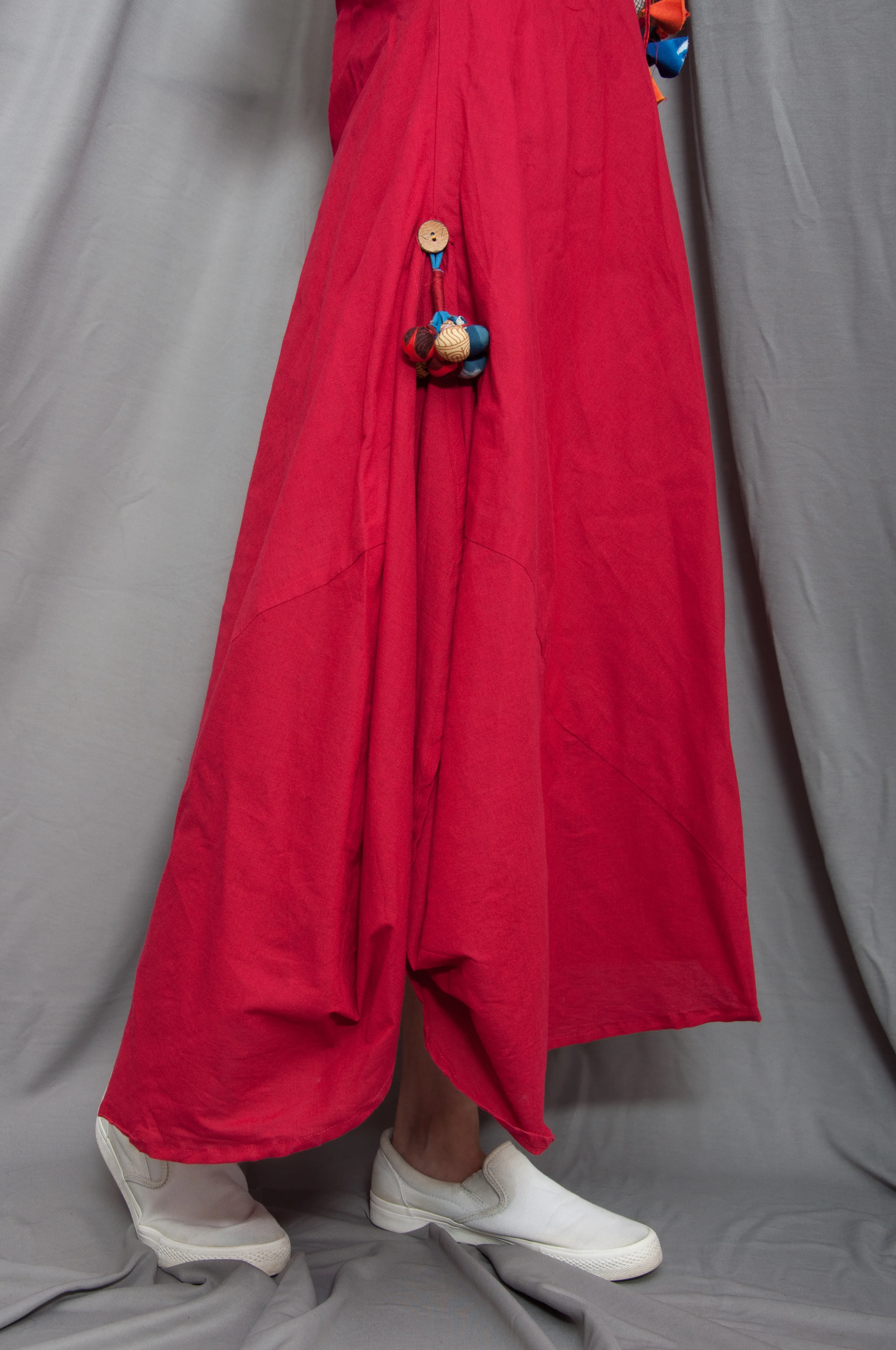 Blossom - Long Cowl Dress With Scarf - Image 3