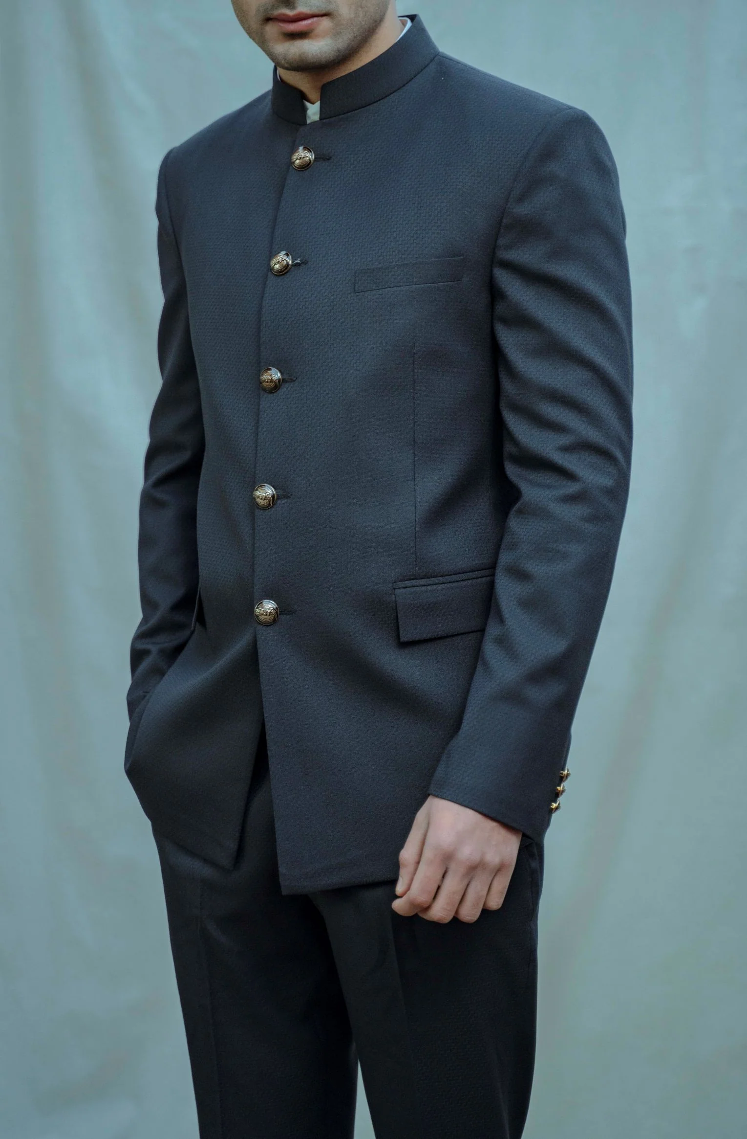 Blue Classic Bandgala Set - Image 3