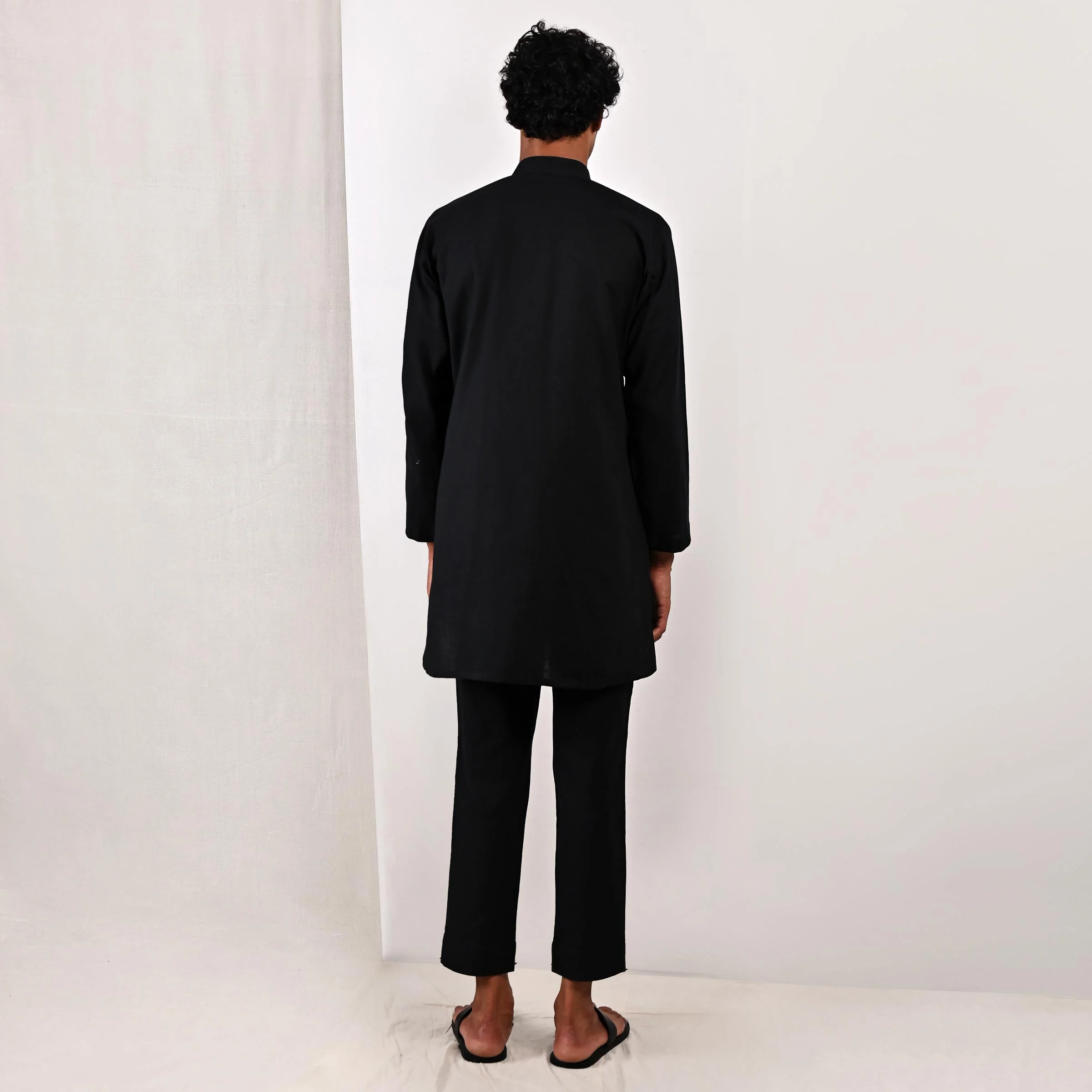 Caledon - Black Short kurta Set - Image 5