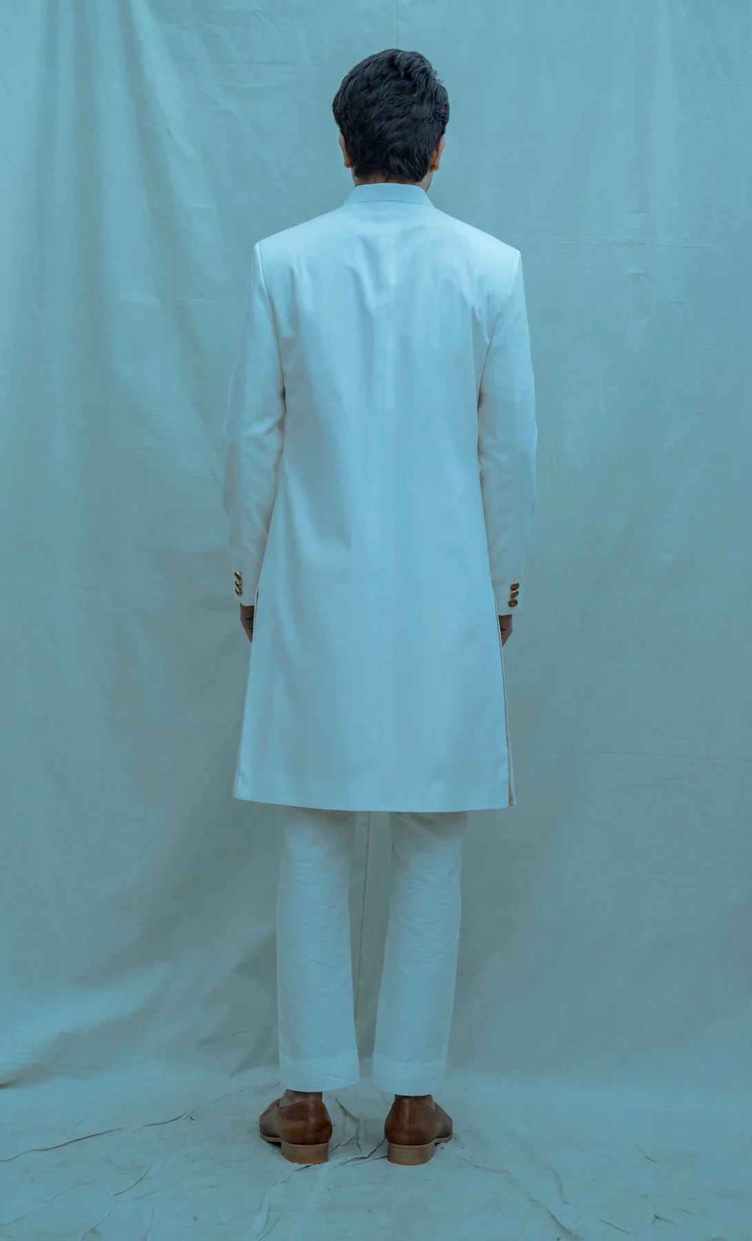 CLASSIC ACHKAN SET IN OFF WHITE - Image 3