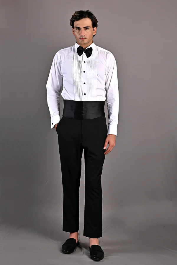 Constantine - Black Abstract Embroidered Tuxedo Set - Image 6