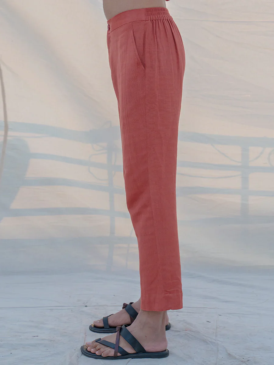COTTON X LINEN CORAL & MEAN TROUSER - Image 2