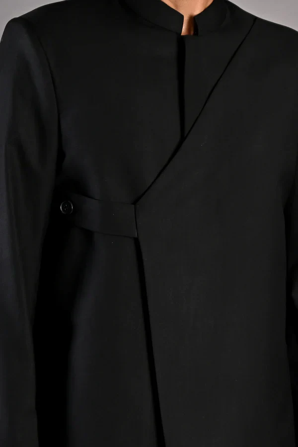 Crisanto - Black Bandhgala Set - Image 4