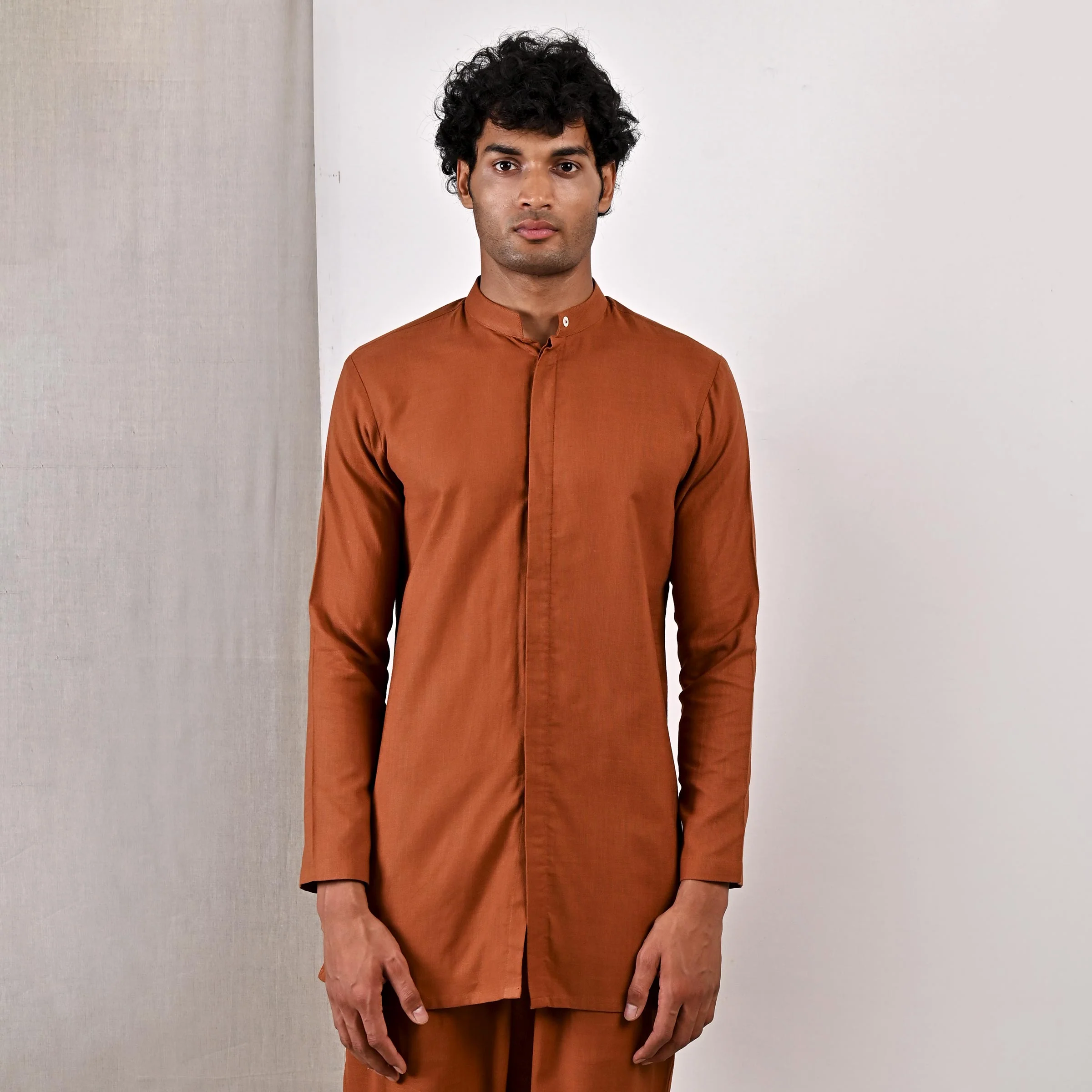 Daena - Tan Short Kurta Set - Image 5