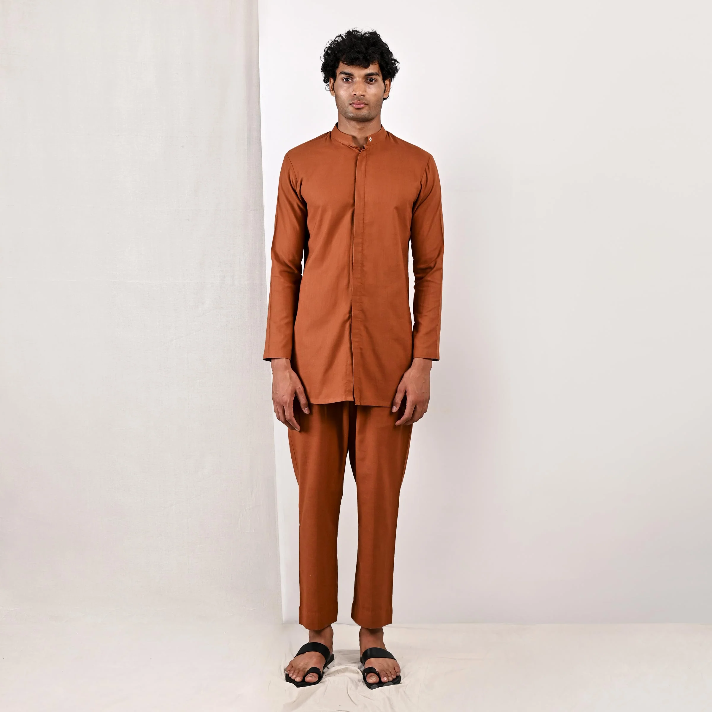 Daena - Tan Short Kurta Set