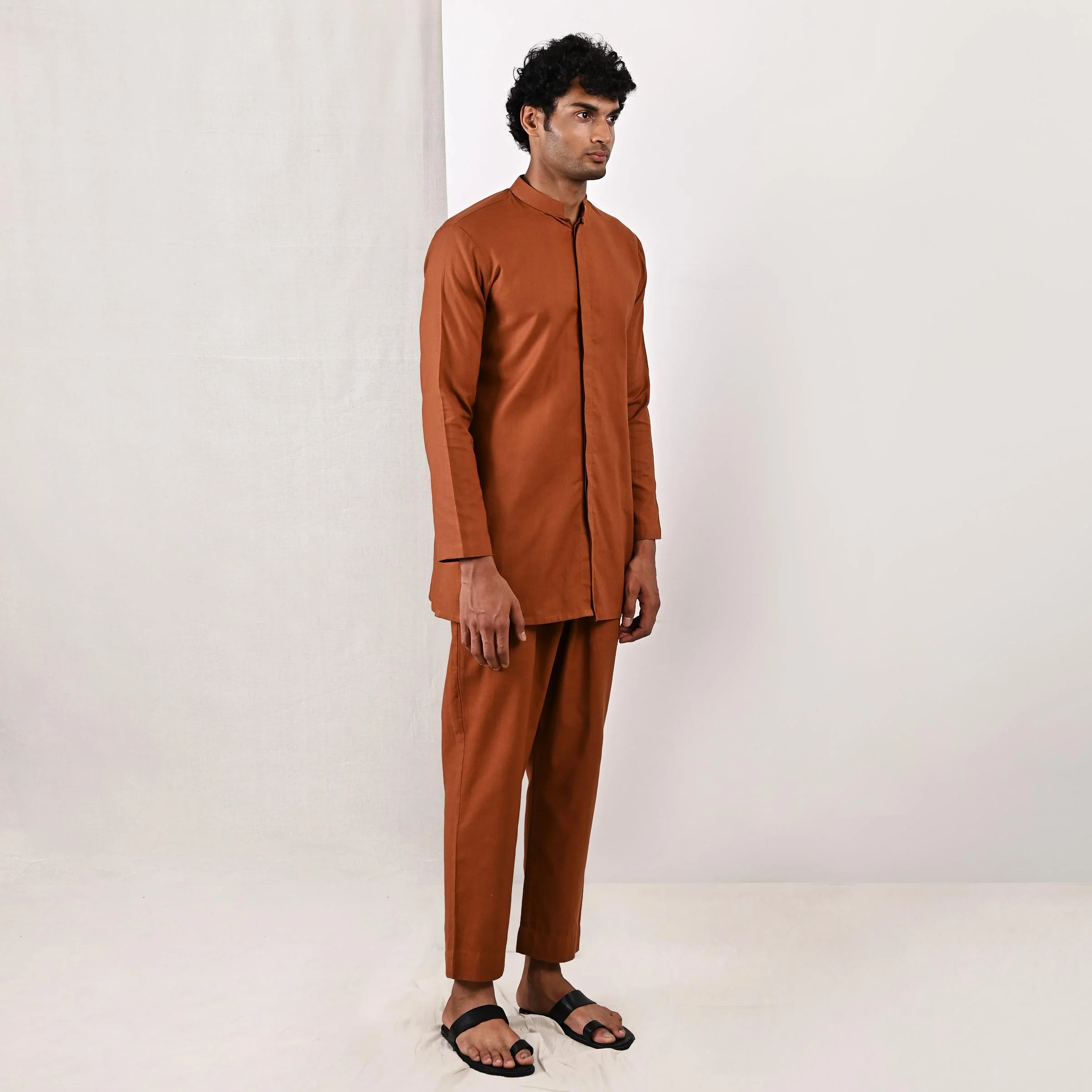 Daena - Tan Short Kurta Set - Image 3