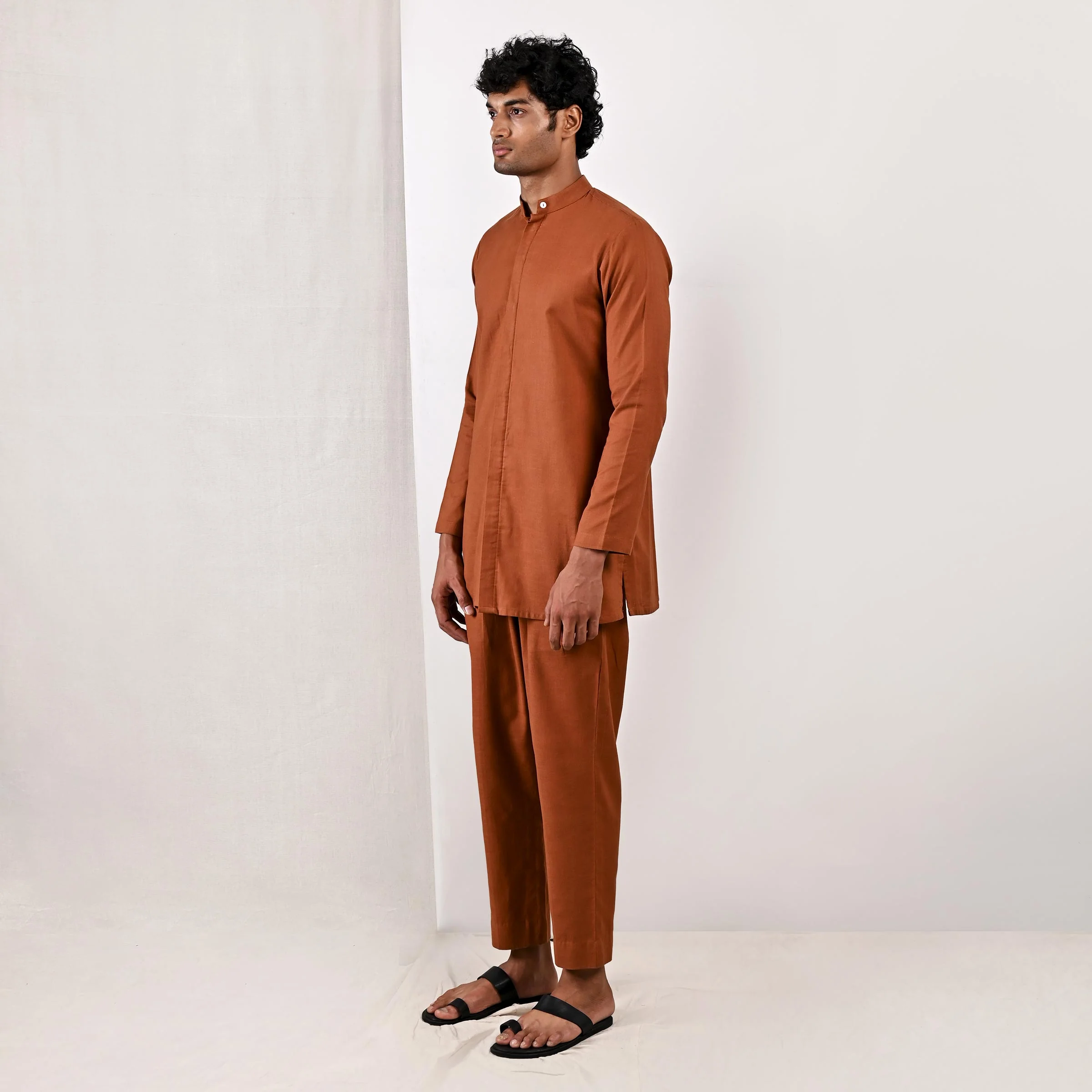 Daena - Tan Short Kurta Set - Image 4