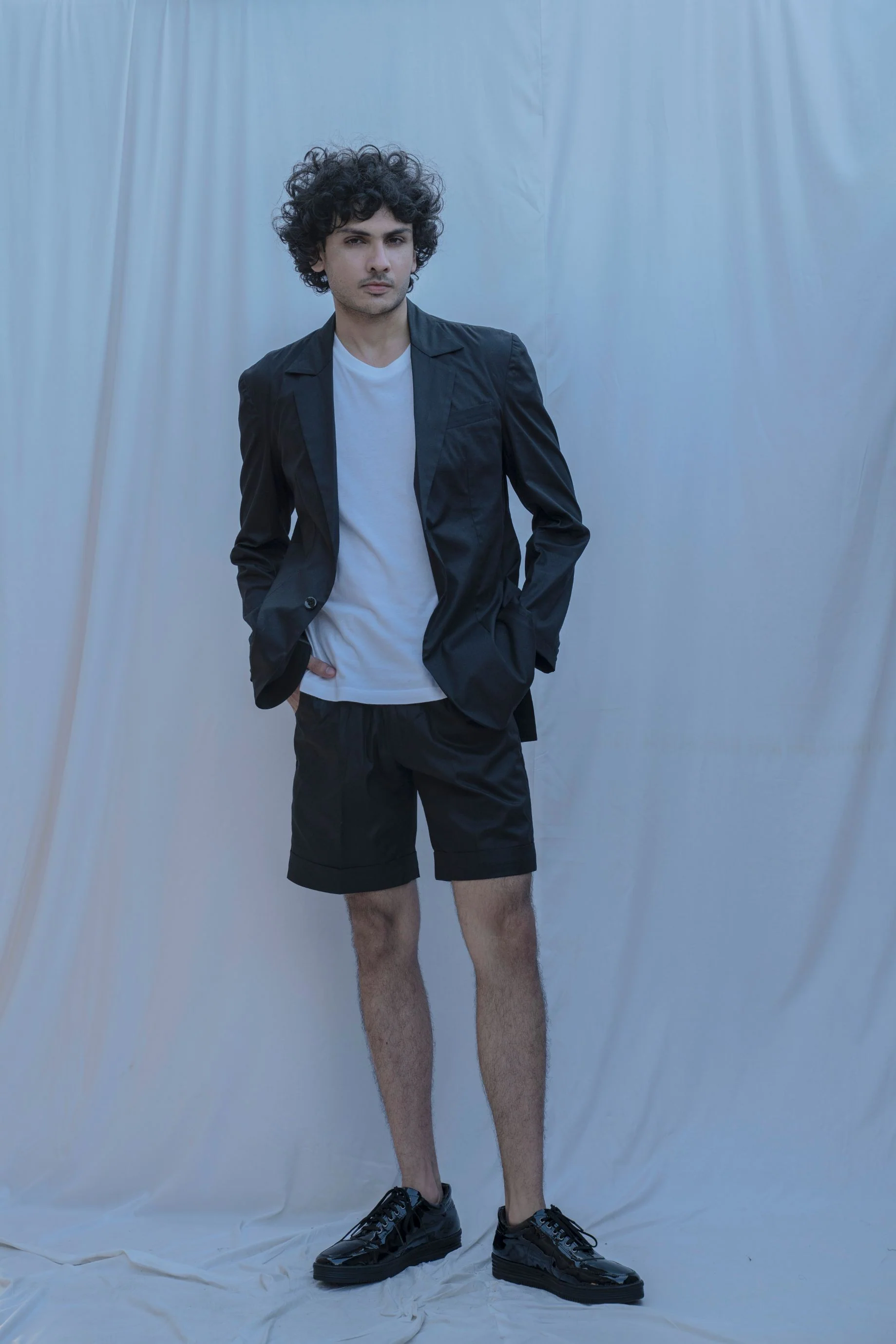 Diego-Black Suit With Short Pant Set - Image 2
