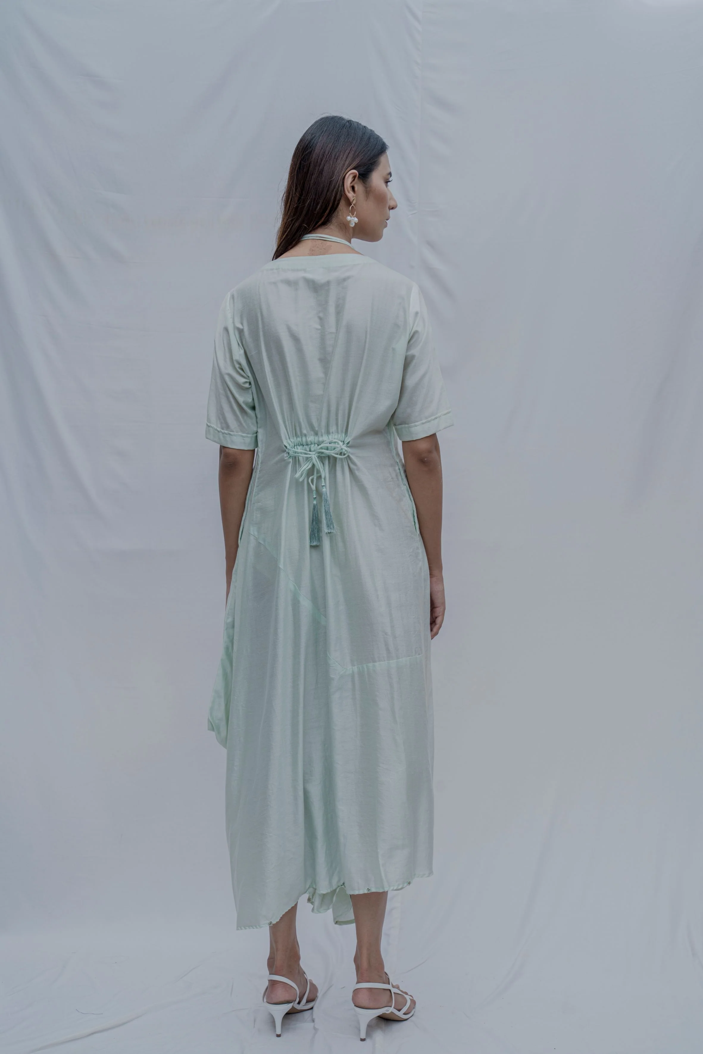 Mint Green Dress cum Jumpsuit - Image 3