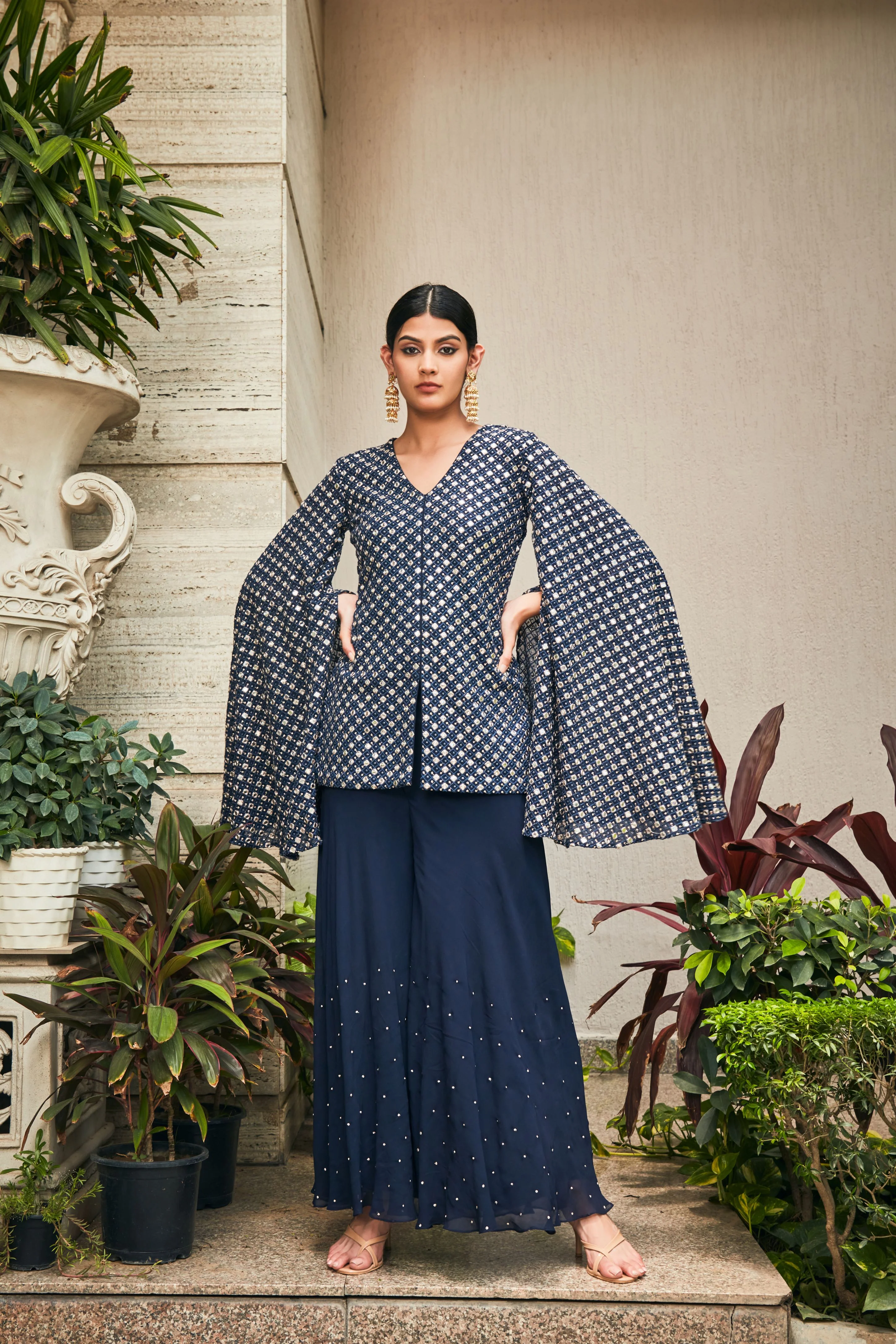 Ednita Tunic with Flared Pants - Image 3