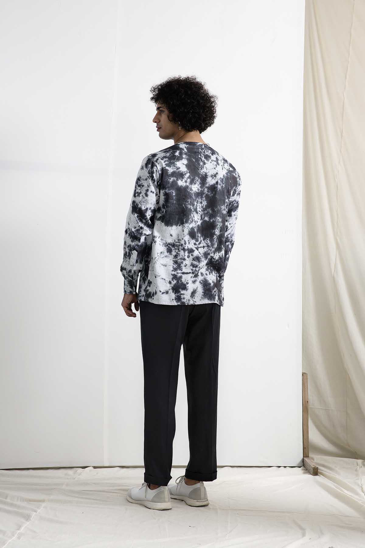 Eir- Tie & Dye Asymmetric Kurta - Image 3