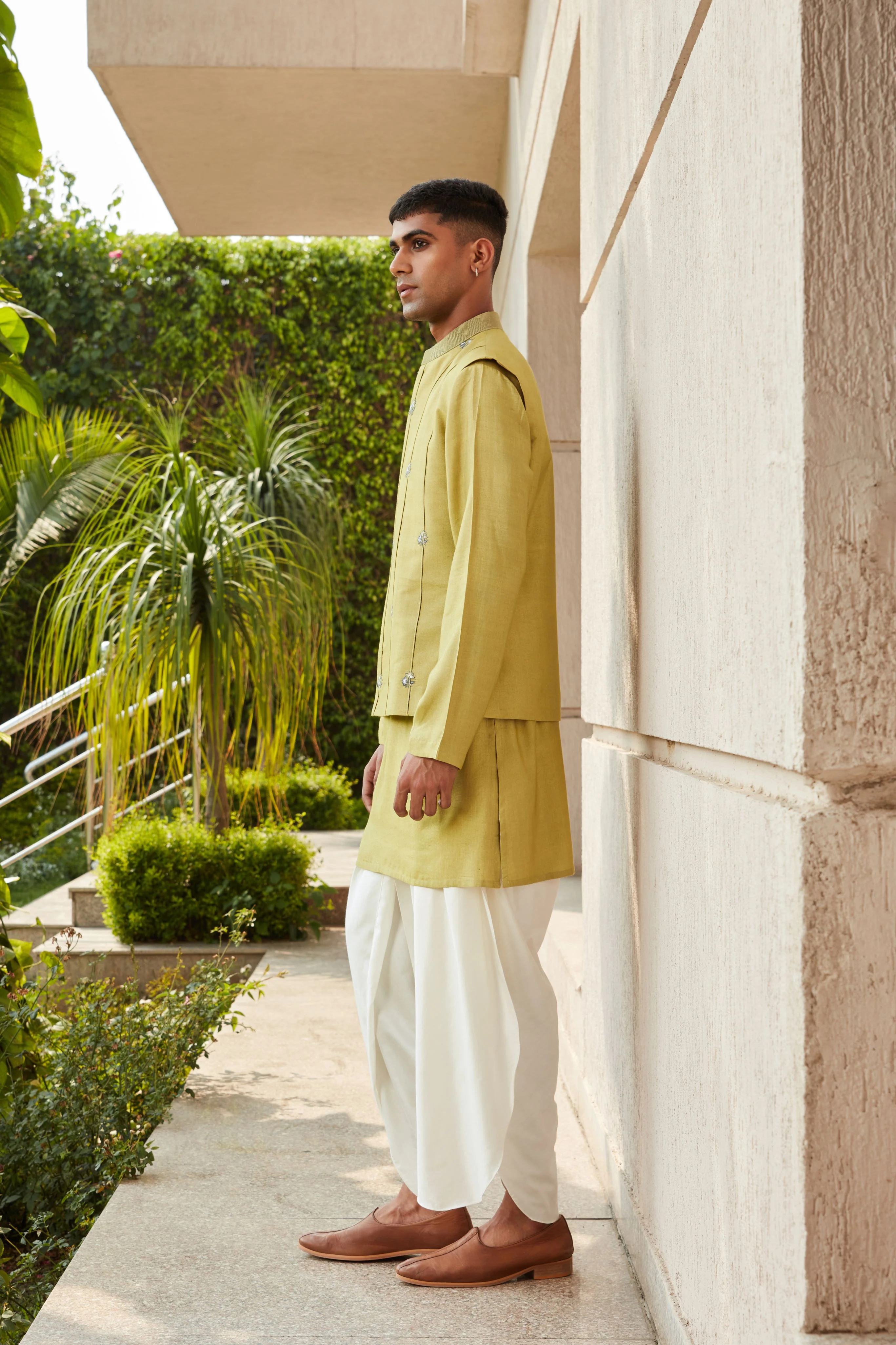 Emir Nehru Jacket with Kurta and Pants Set - Image 4