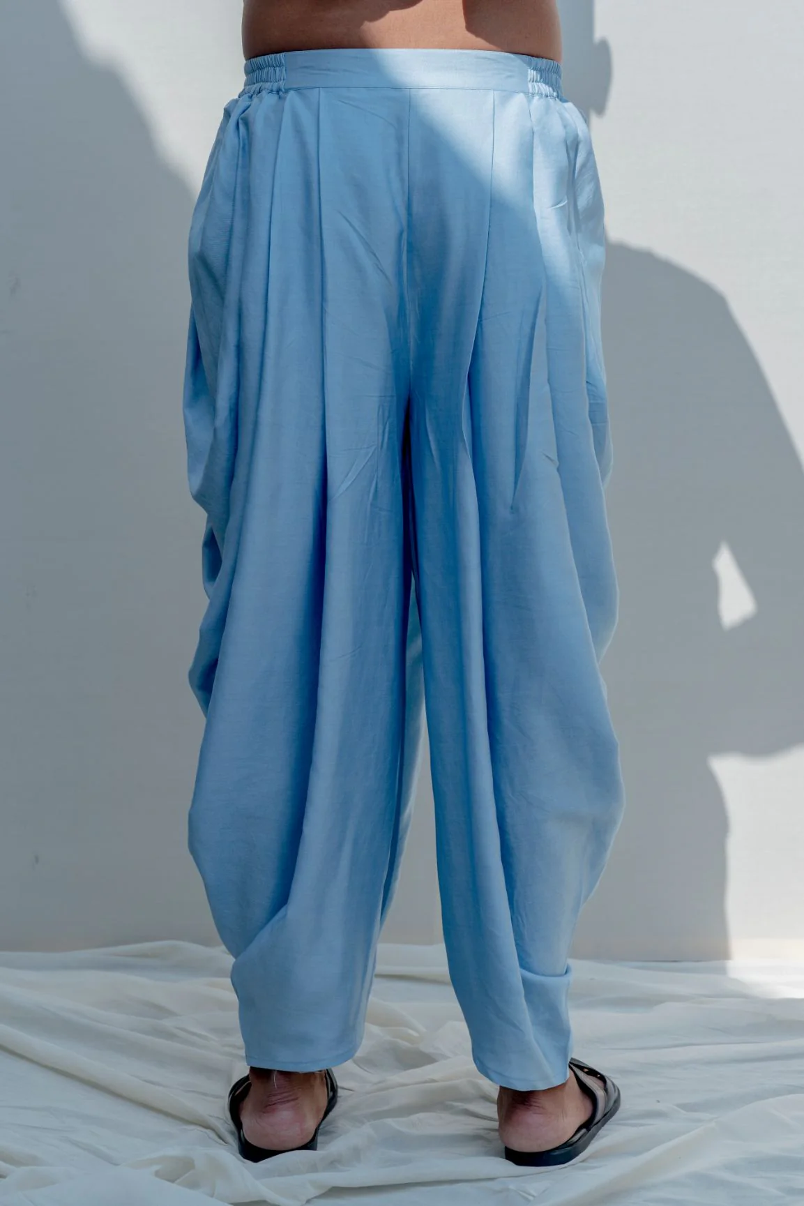 Esteem - Light Blue Floral Embroidered Jacket with Kurta Set - Image 6