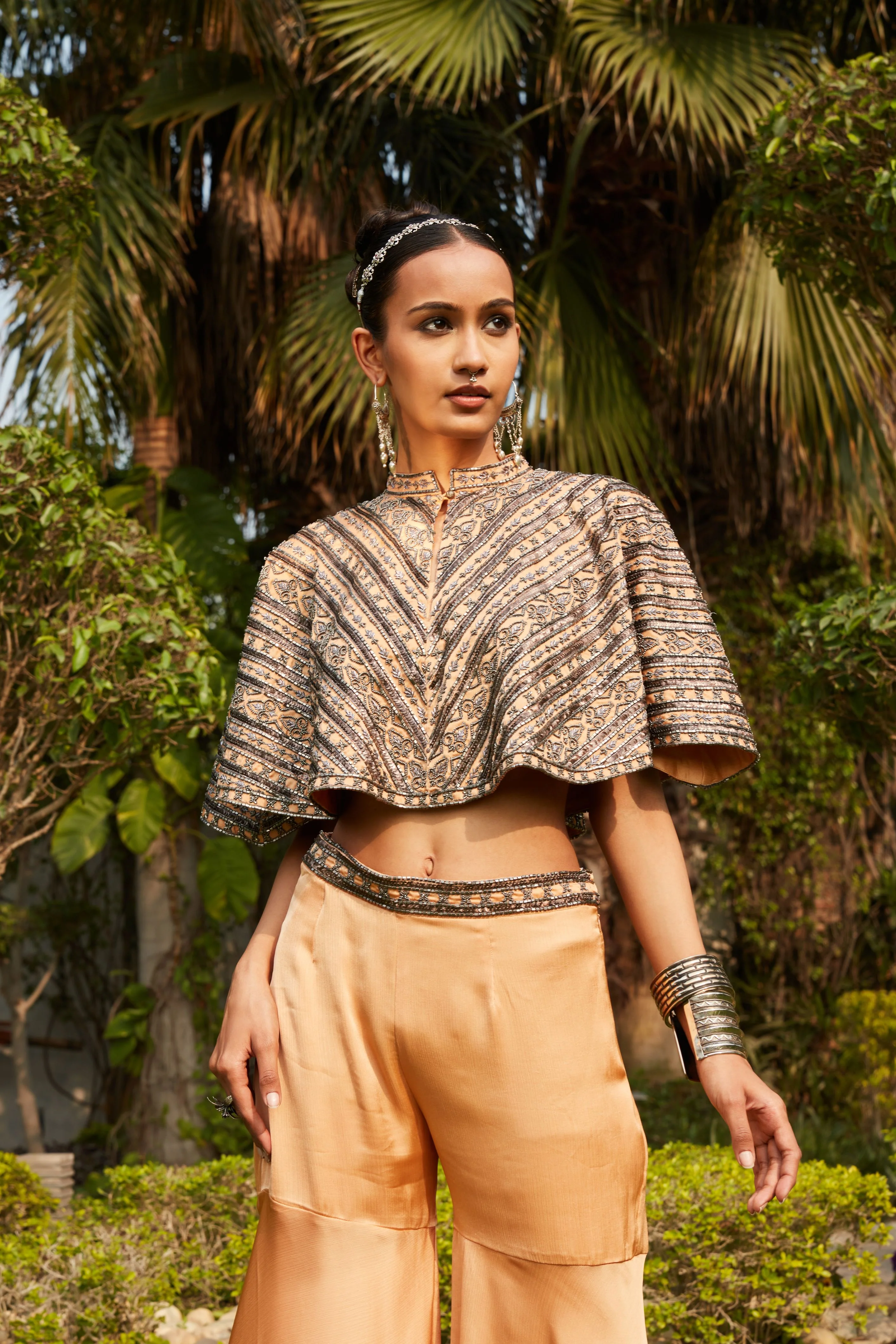 Farah Cape & Sharara Set - Image 2