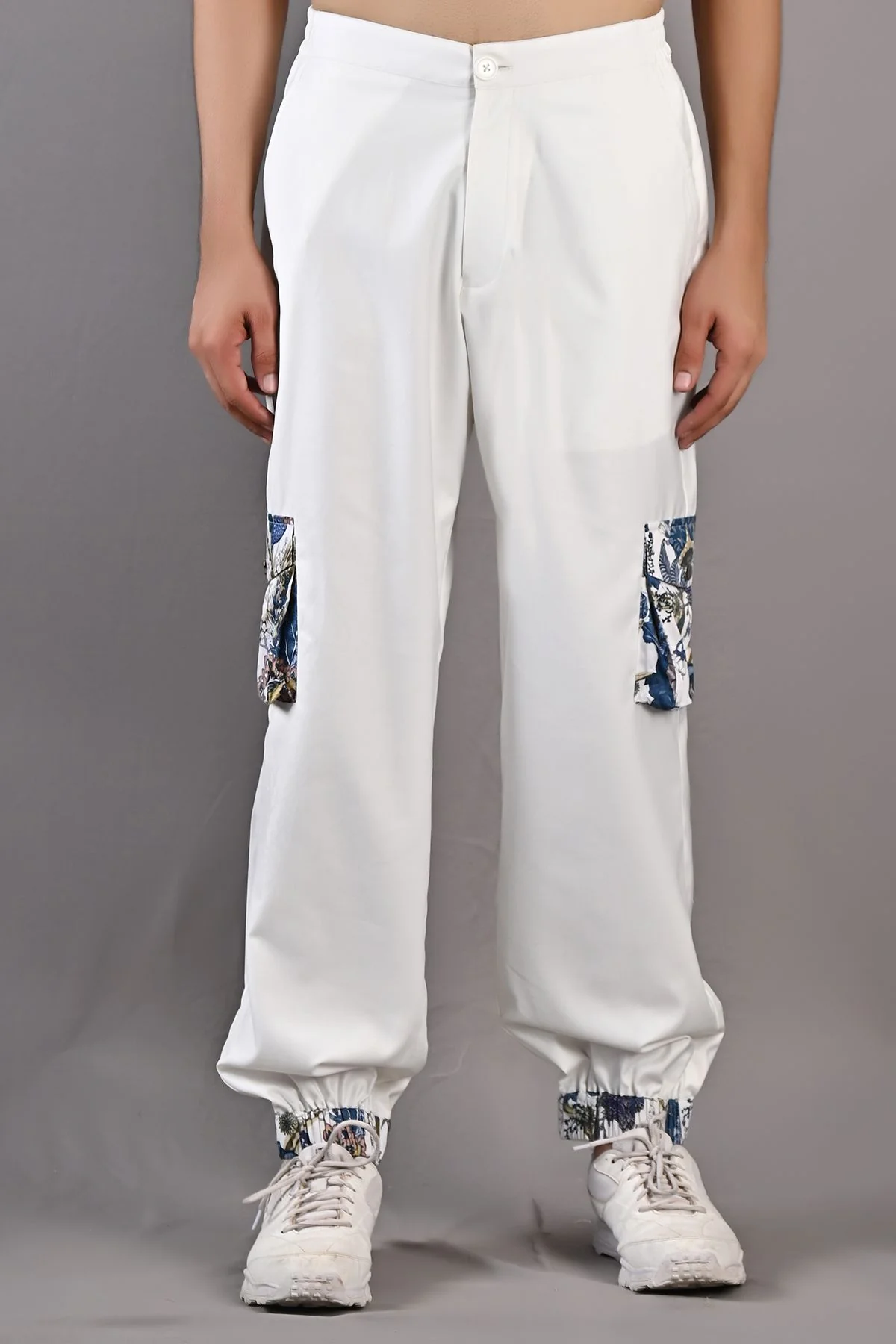 Florian - Multi Blue Printed Bomber Jacket With Jogger Set - Image 5