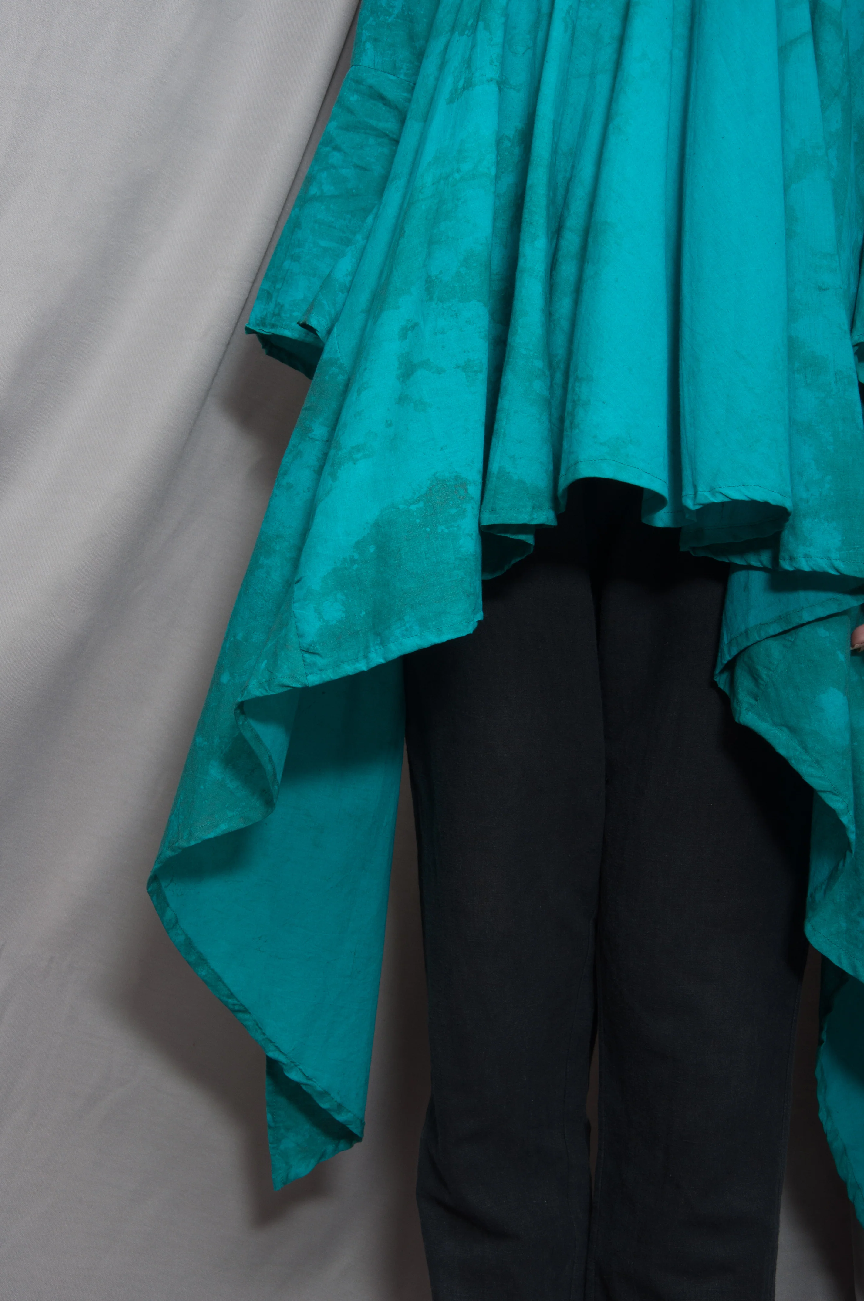 Asymmetrical Frill Top with Bell Sleeve - Image 5