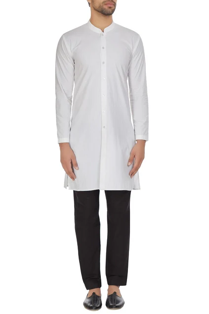 Gente - Black Achkan Jacket With Kurta Set - Image 3