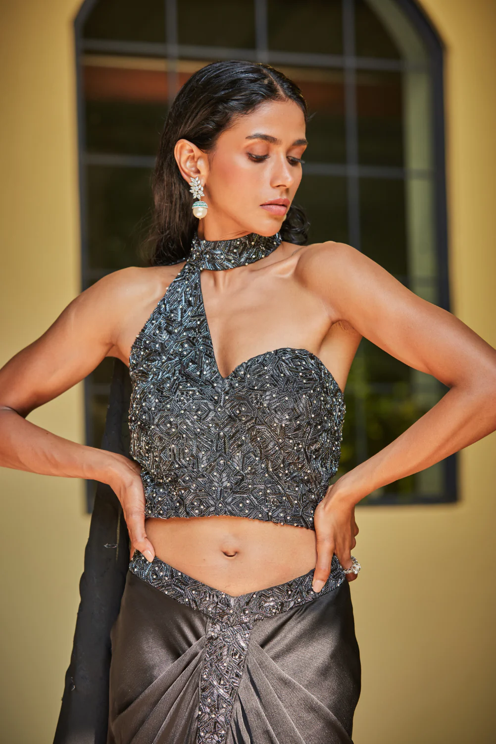 GiGi Black Concept Saree - Image 3
