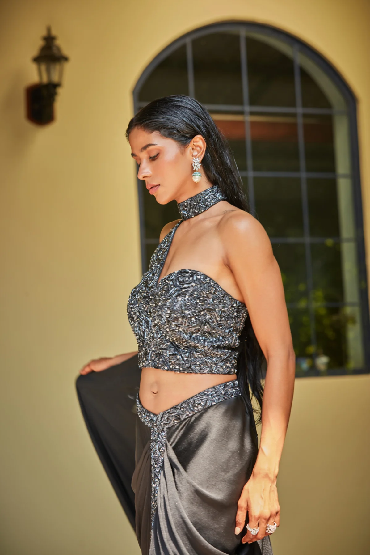 GiGi Black Concept Saree - Image 4