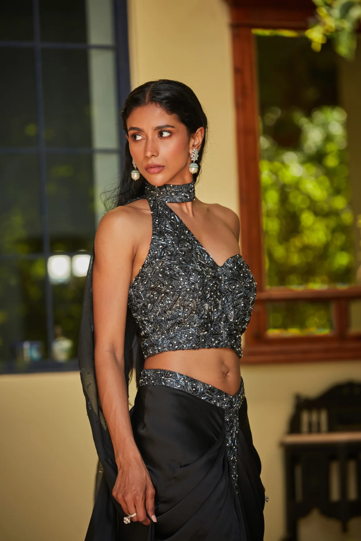 GiGi Black Concept Saree - Image 5