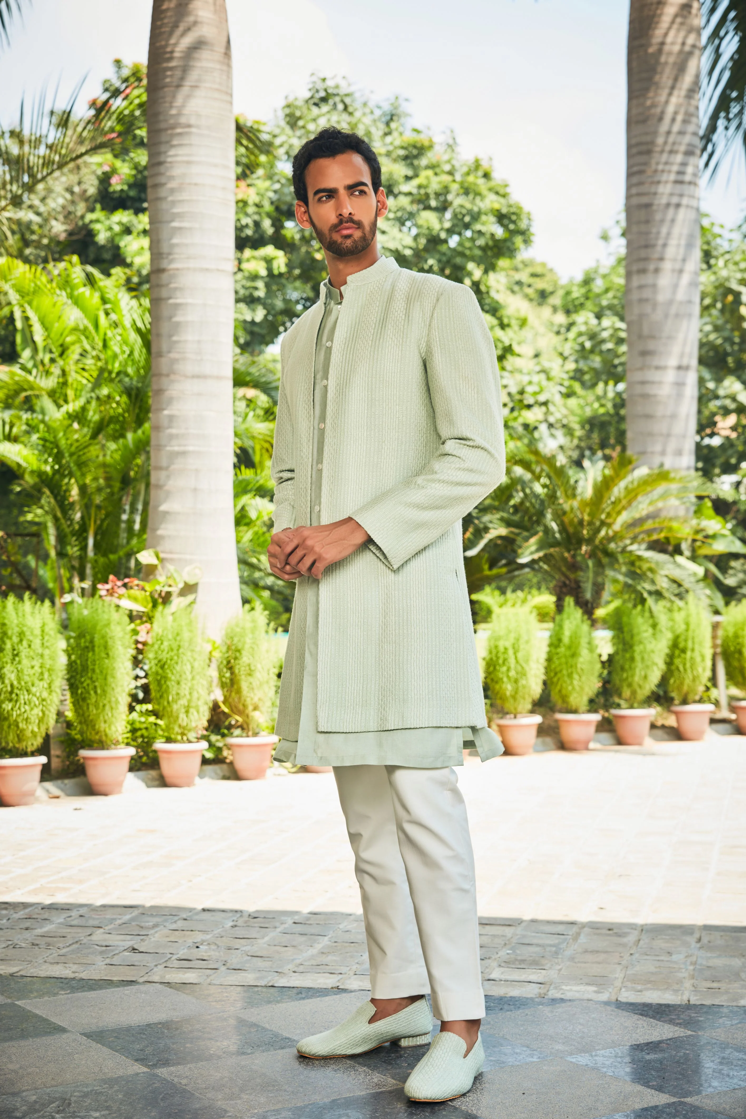 Harit Open Jacket with Kurta Set - Image 3