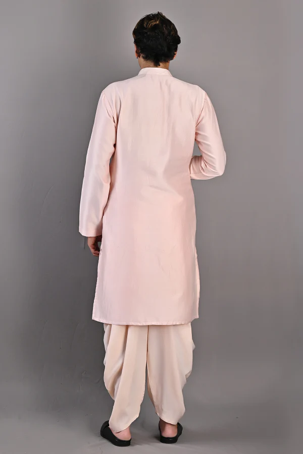 Harrison - Peach Embroidered Kurta Set - Image 4