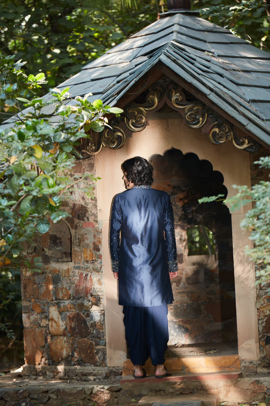 Iris Navy Blue Kurta - Image 5