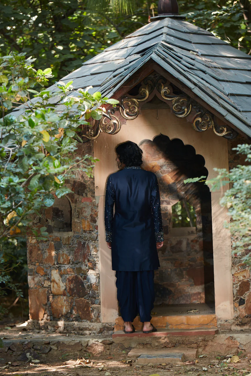 Iris Navy Blue Kurta - Image 6