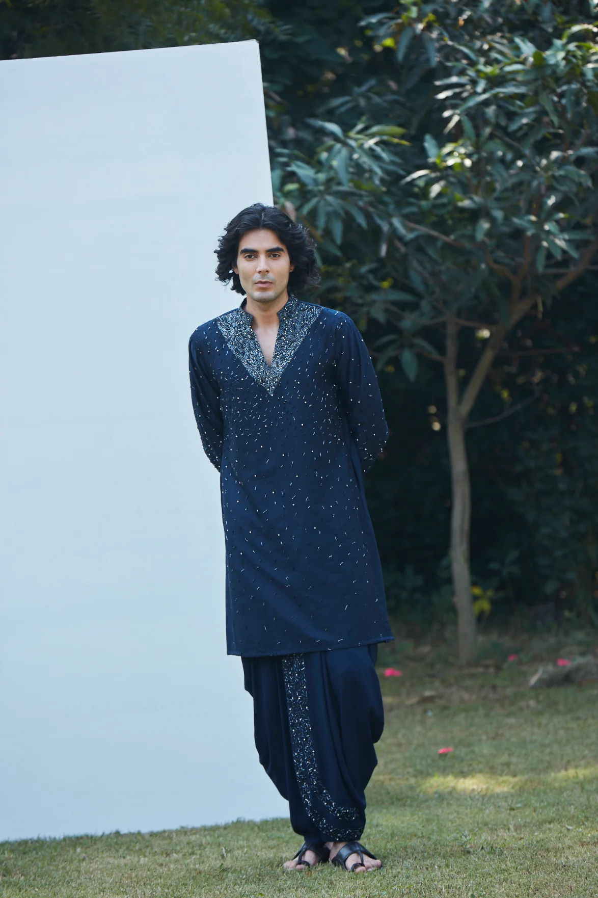 Iris Navy Blue Kurta - Image 8