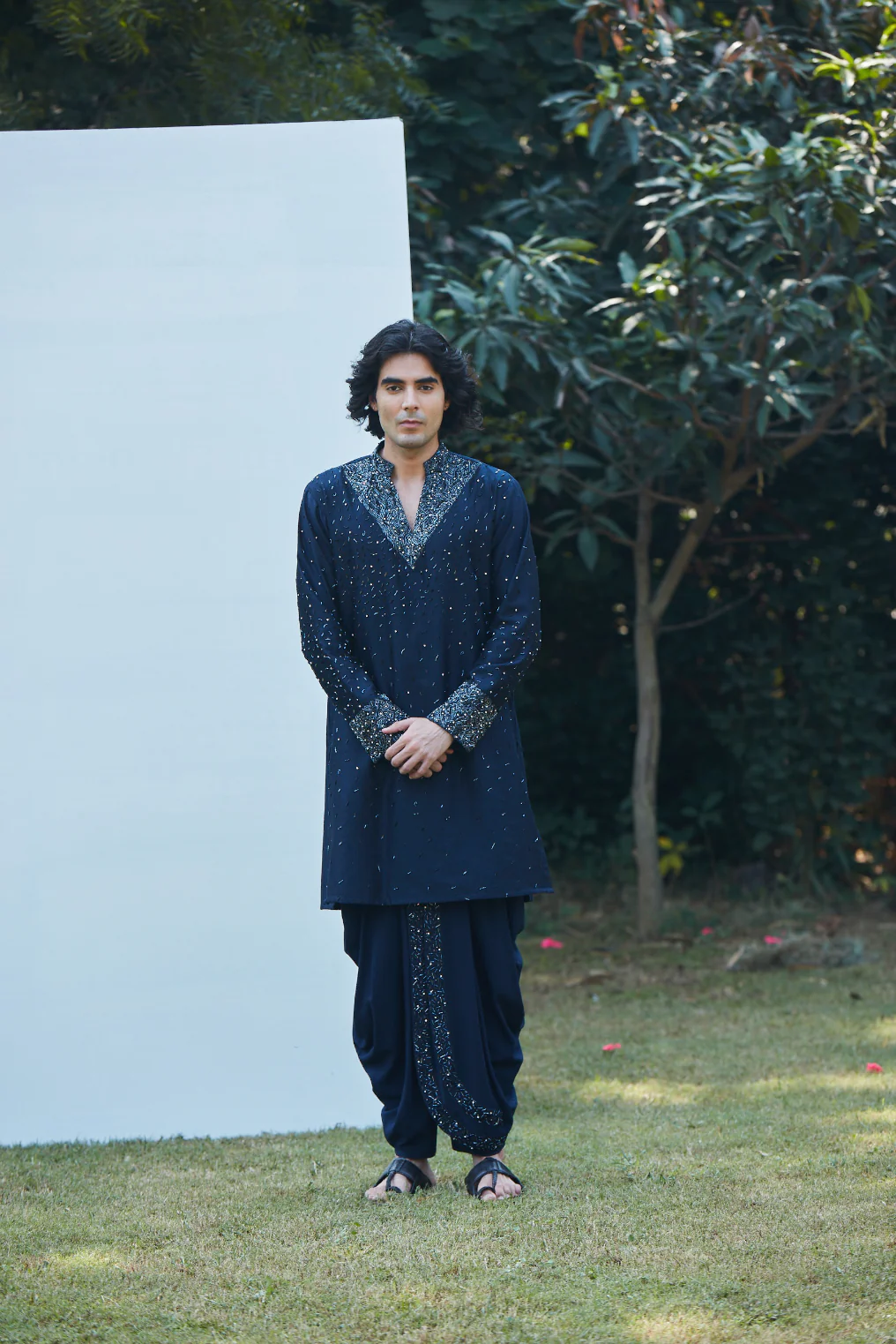 Iris Navy Blue Kurta - Image 9