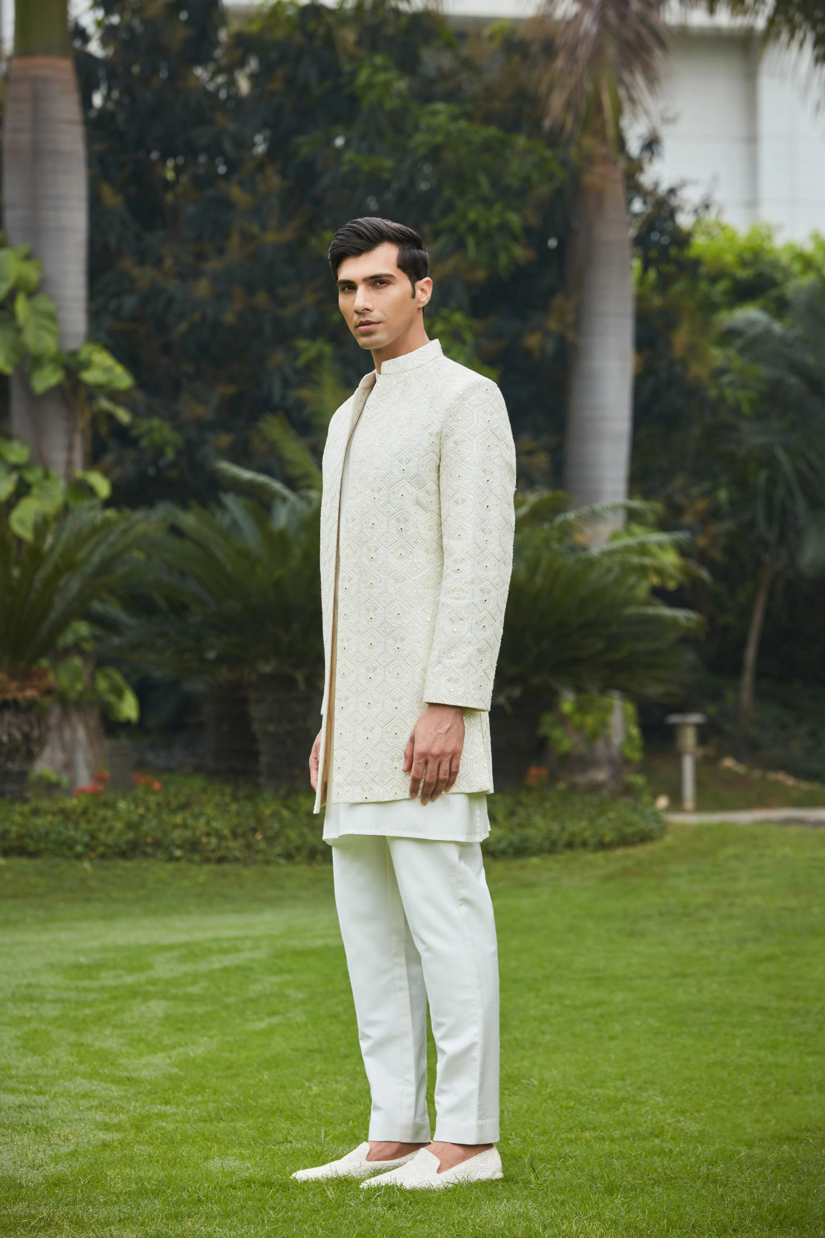 Itvara Open Jacket With Kurta Set - Image 3