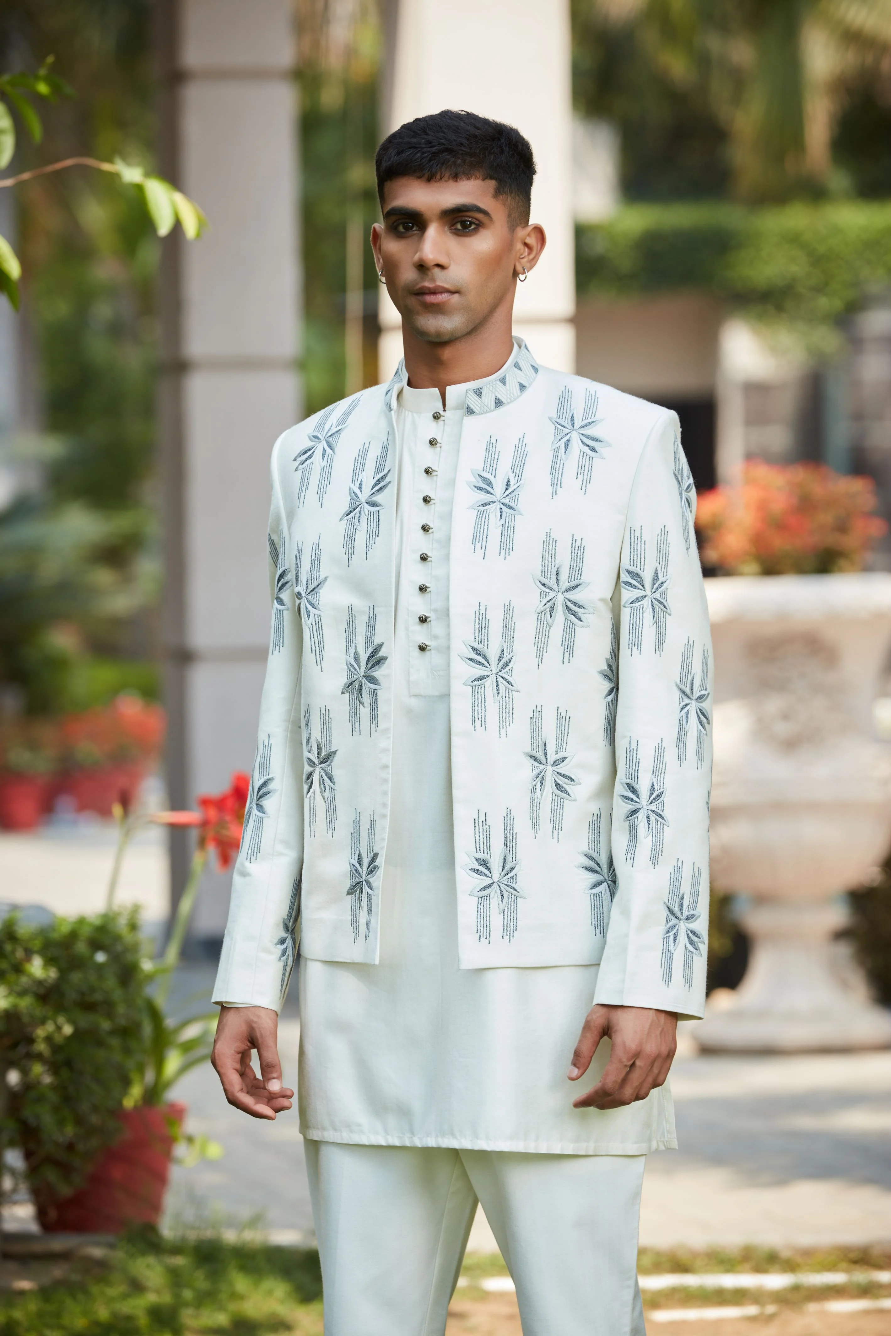 Iyre Open Jacket with Kurta Set - Image 2