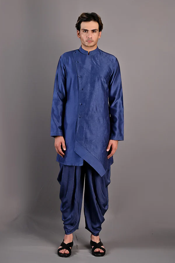 JACINTO - BLUE EMBROIDERED KURTA SET