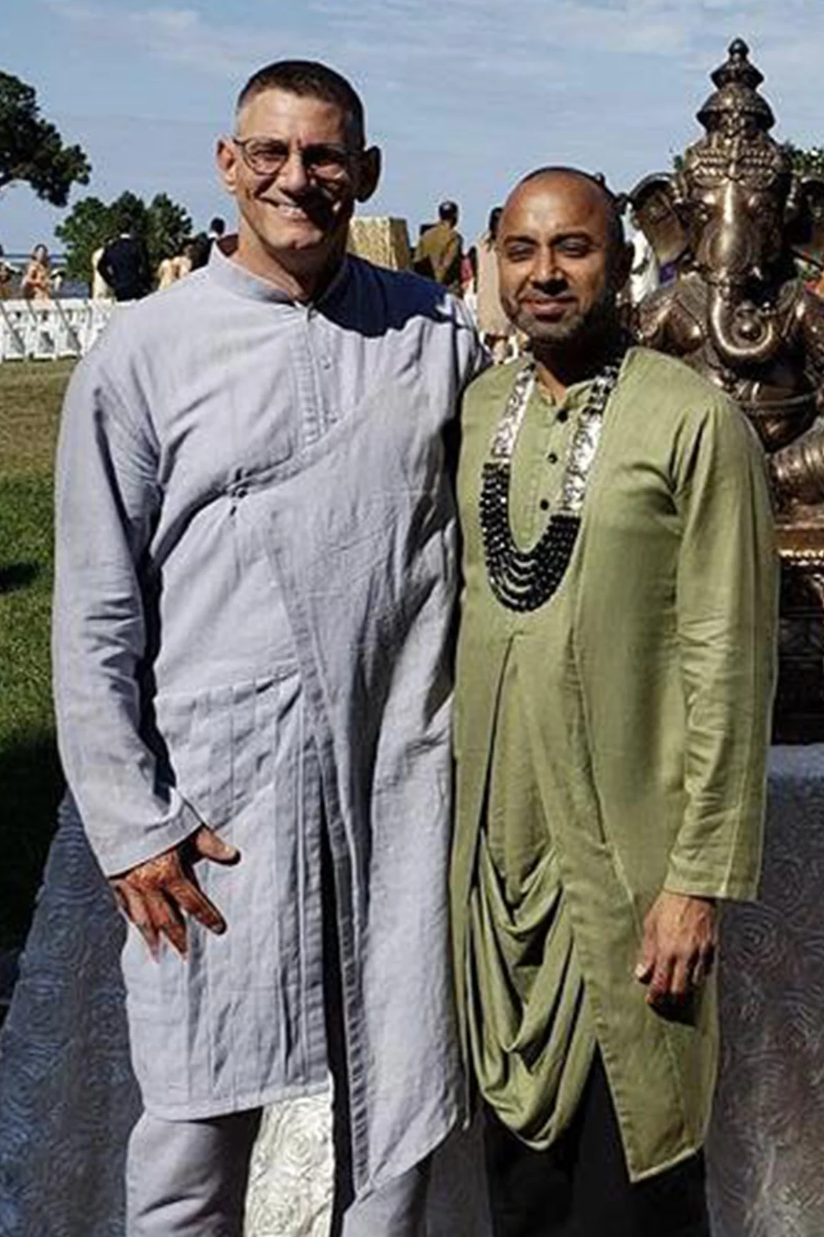 John Van Keuran - Light Blue Kurta Set - Image 2