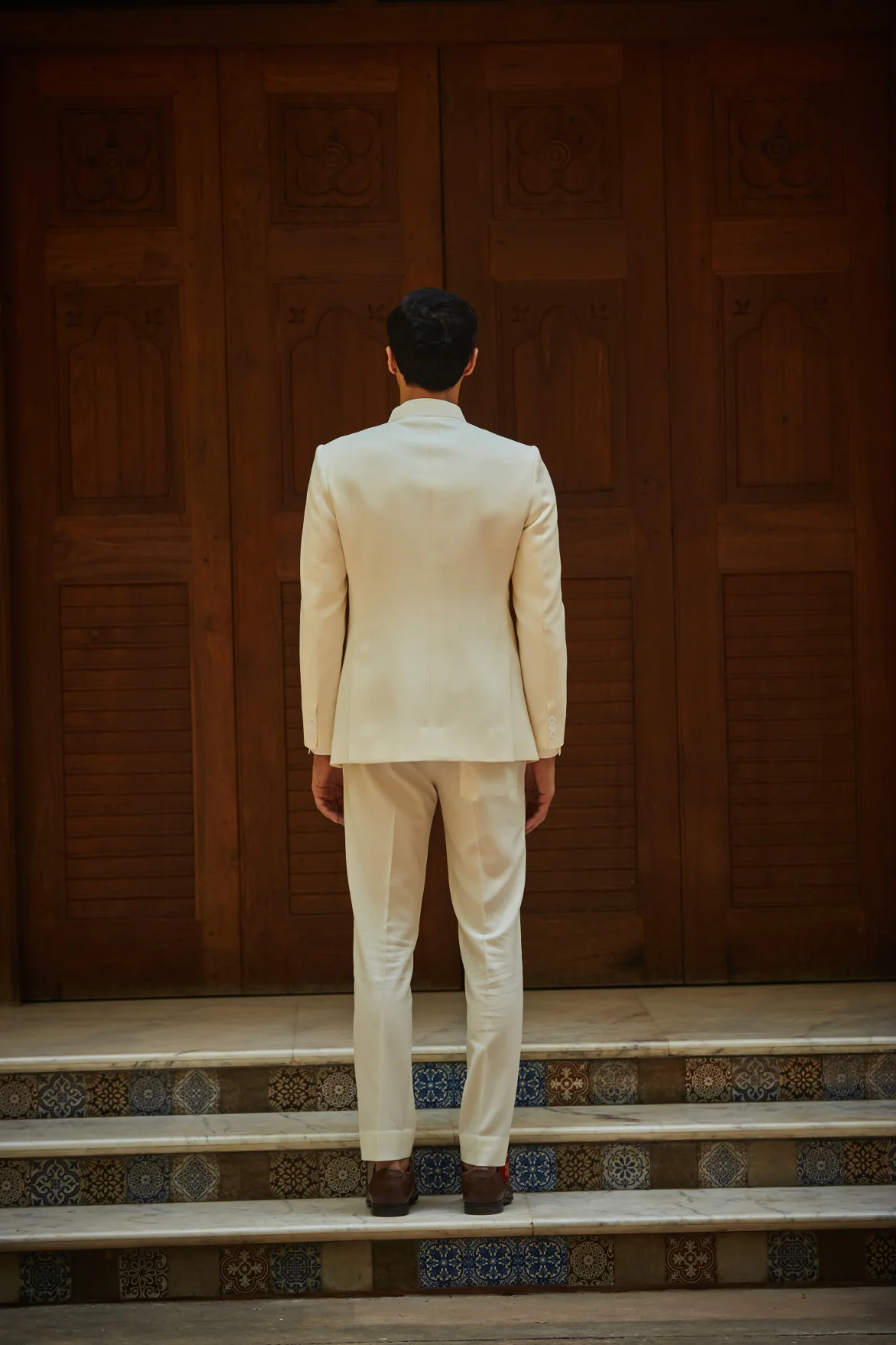 Kale Off-White Bandgala set - Image 3