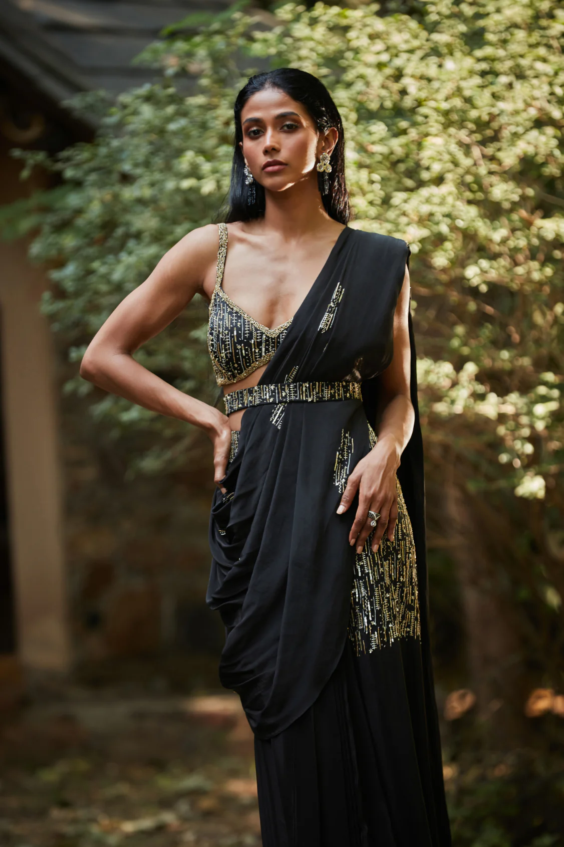 Kim Black Concept Saree - Image 3