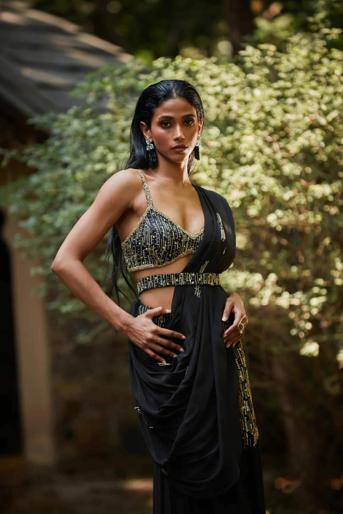 Kim Black Concept Saree - Image 4