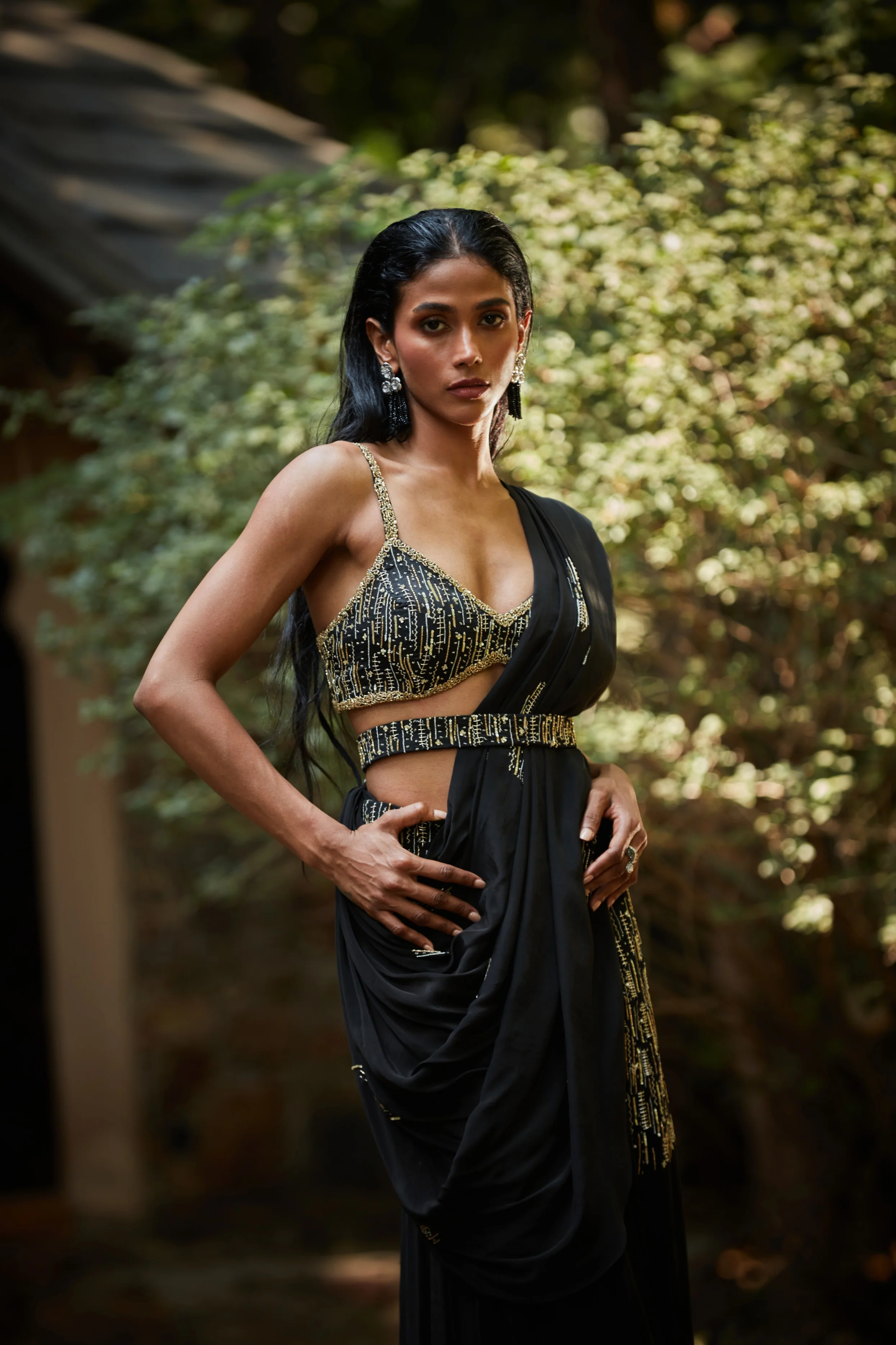 Kim Black Concept Saree - Image 7