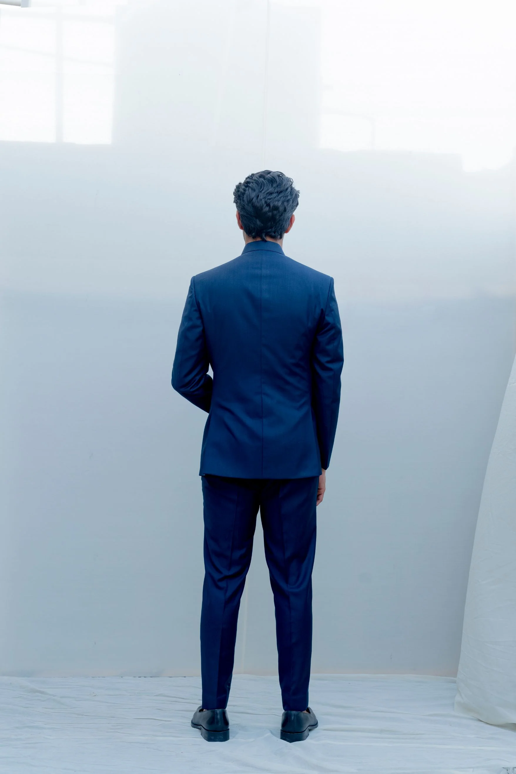 Lapis Lazuli - Dark Blue Indo Western Jacket Set - Image 4