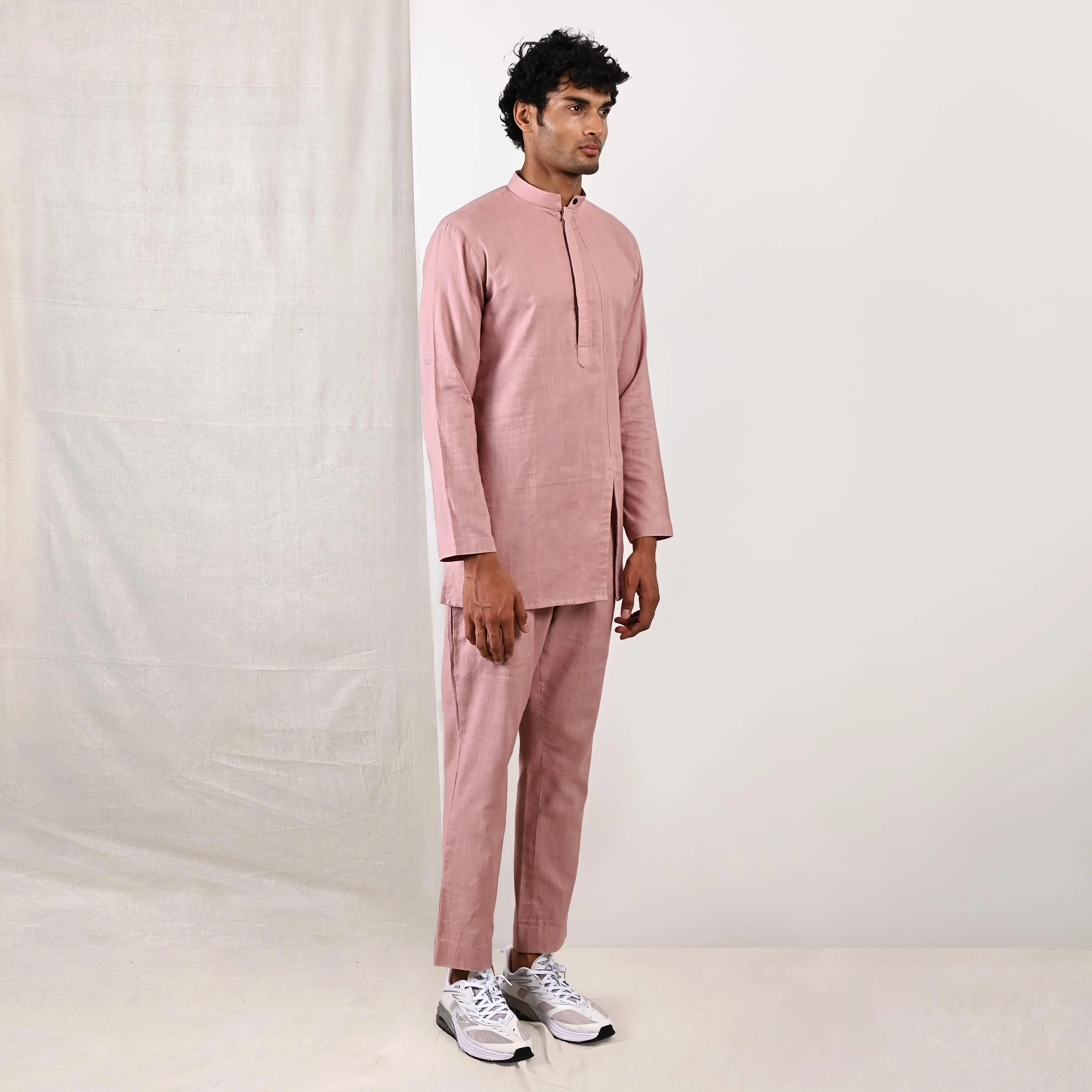 Lathen - Mauve Short Kurta Set - Image 4