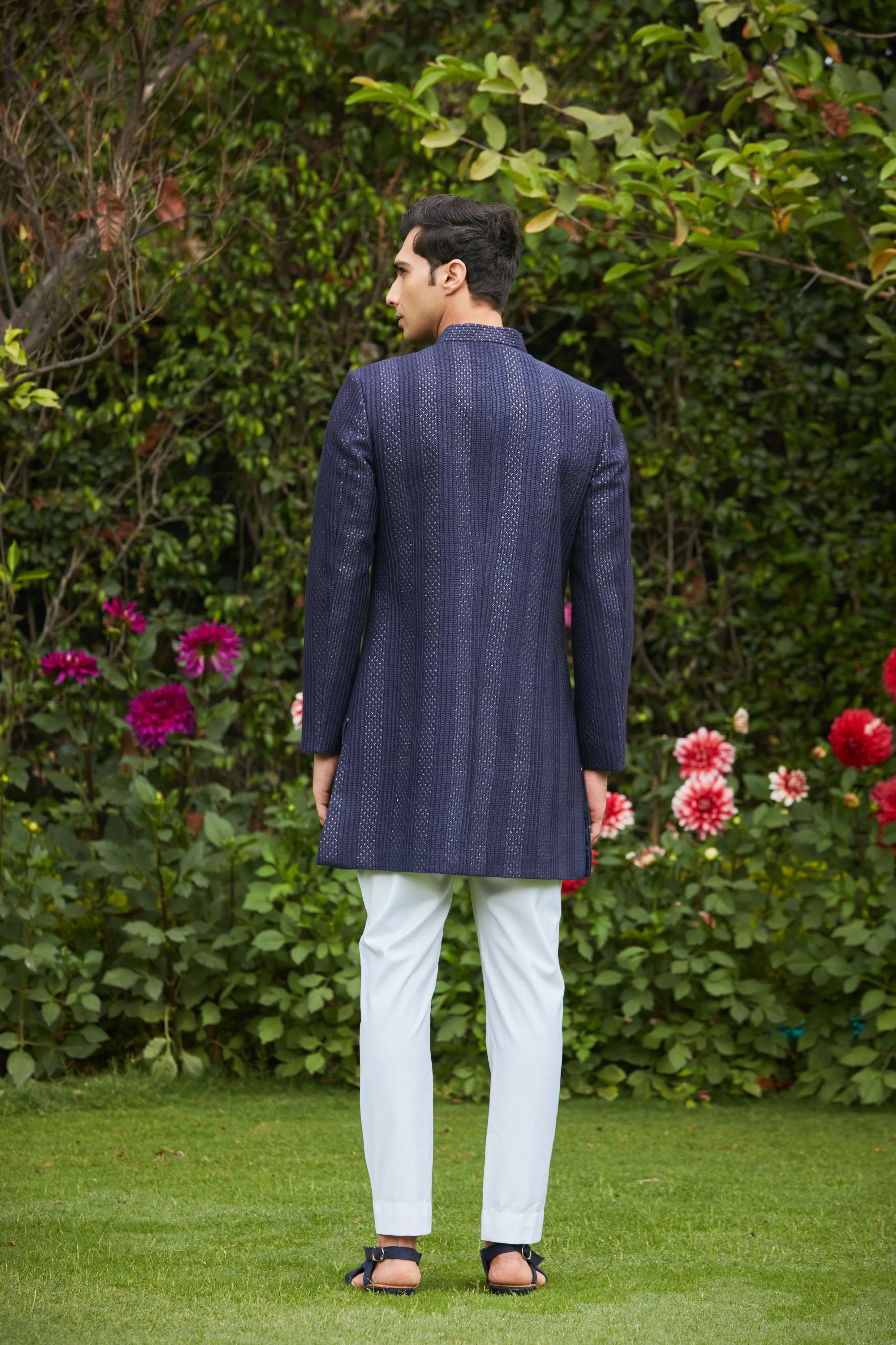 Marya Achkan Jacket With Pant Set - Image 4