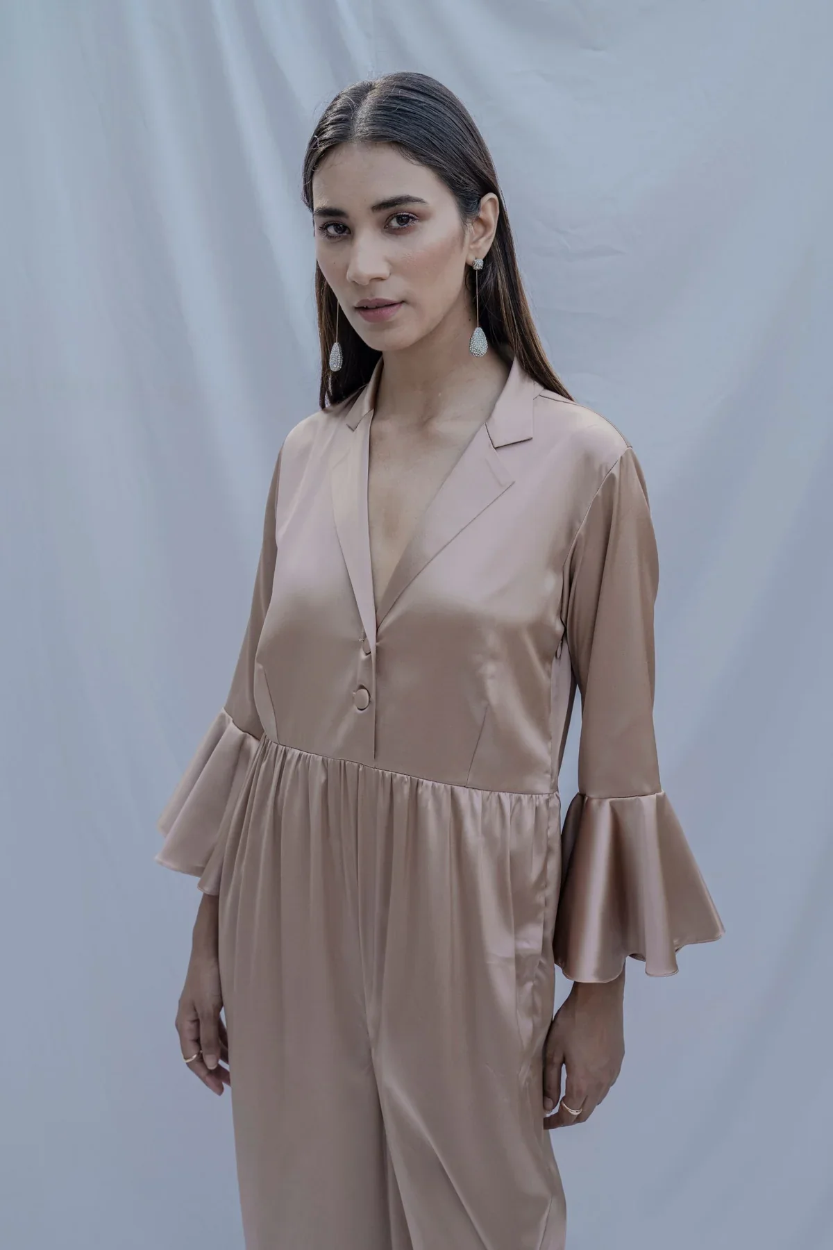 MERLYN- JUMPSUIT WITH BELL SLEEVE - Image 2